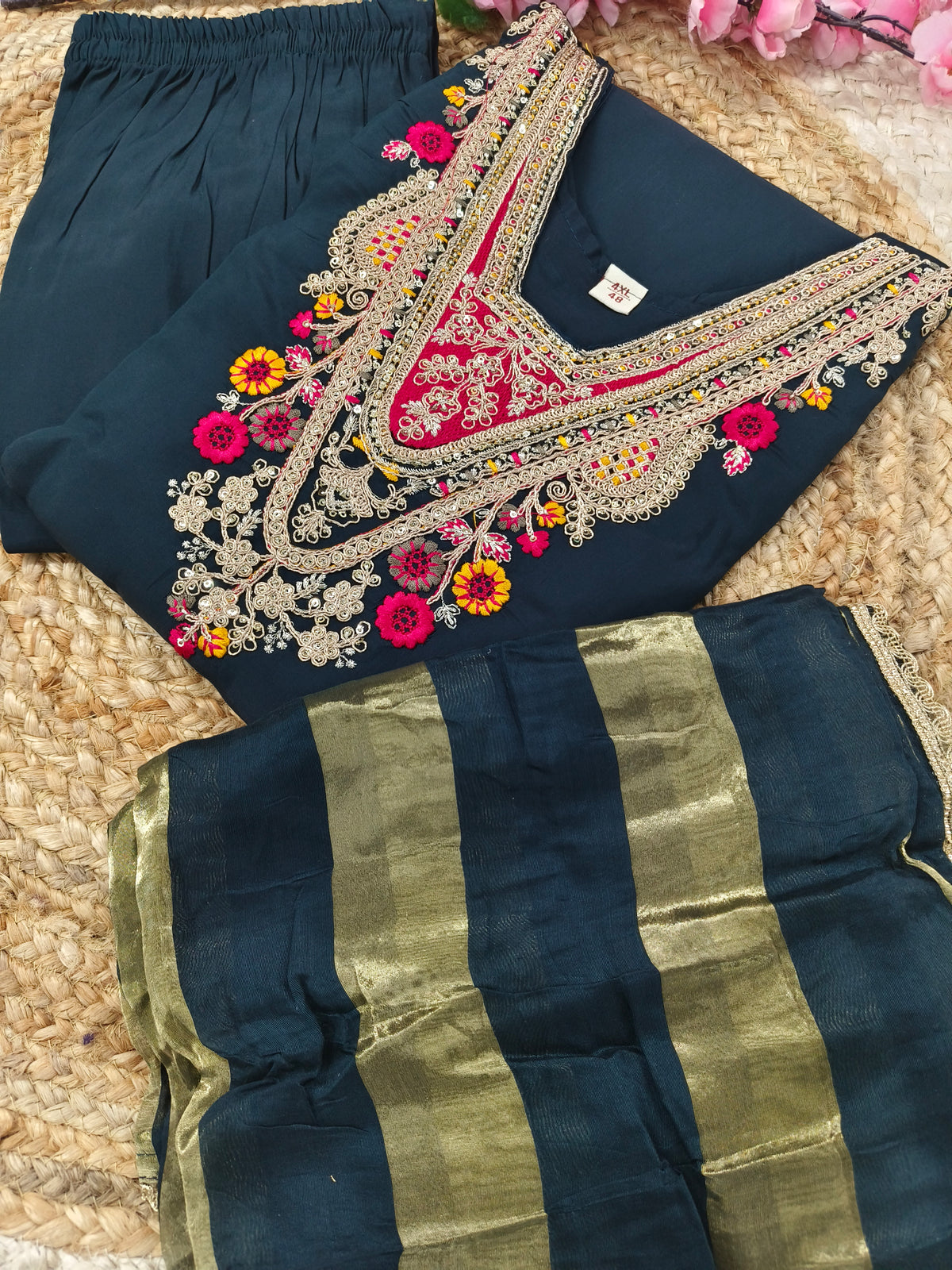 Peacock Blue Elegant Designer suits