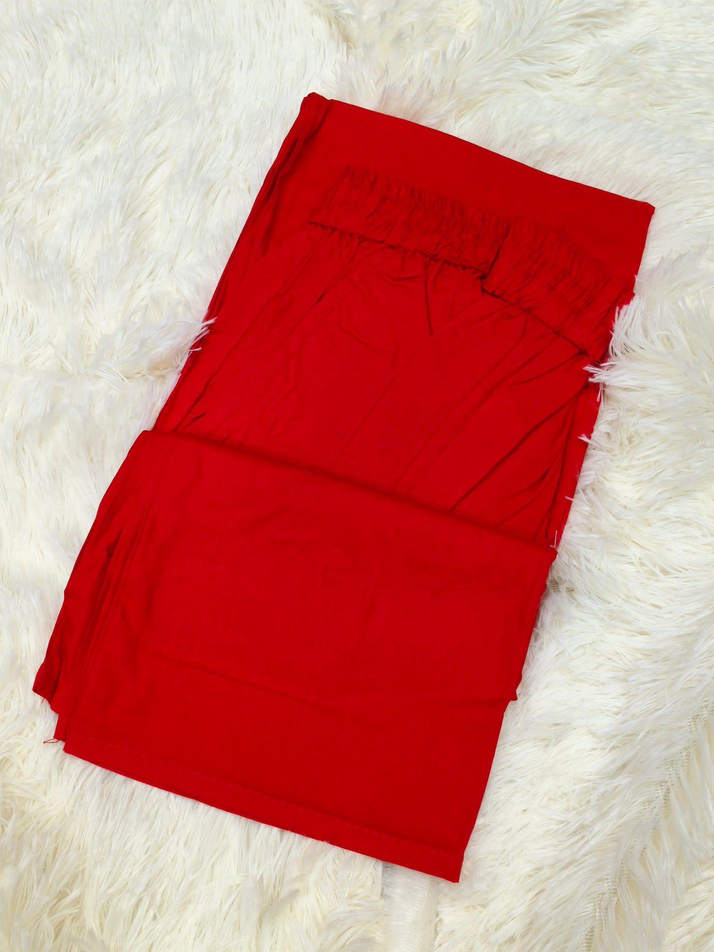 Red palazzo pant