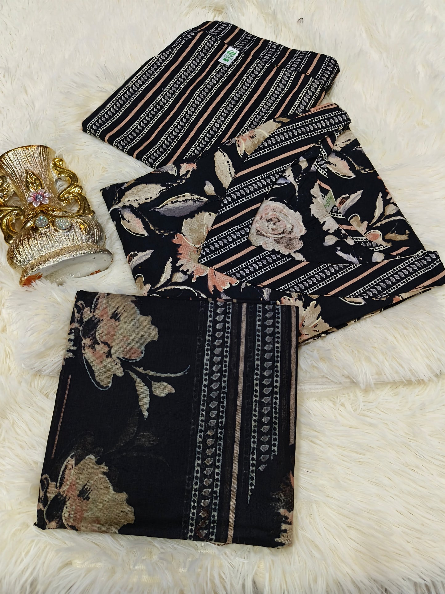 Black Cotton sets with duppata