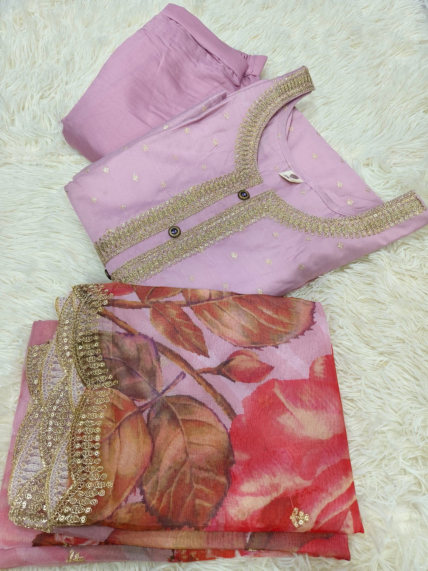 Light Onion Pink designer salwar suit