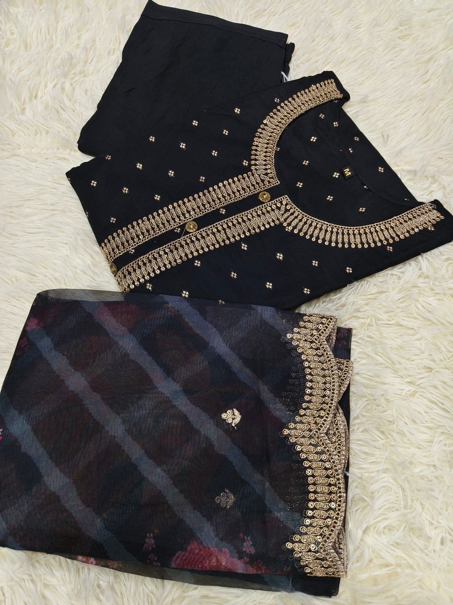 Black designer salwar suit