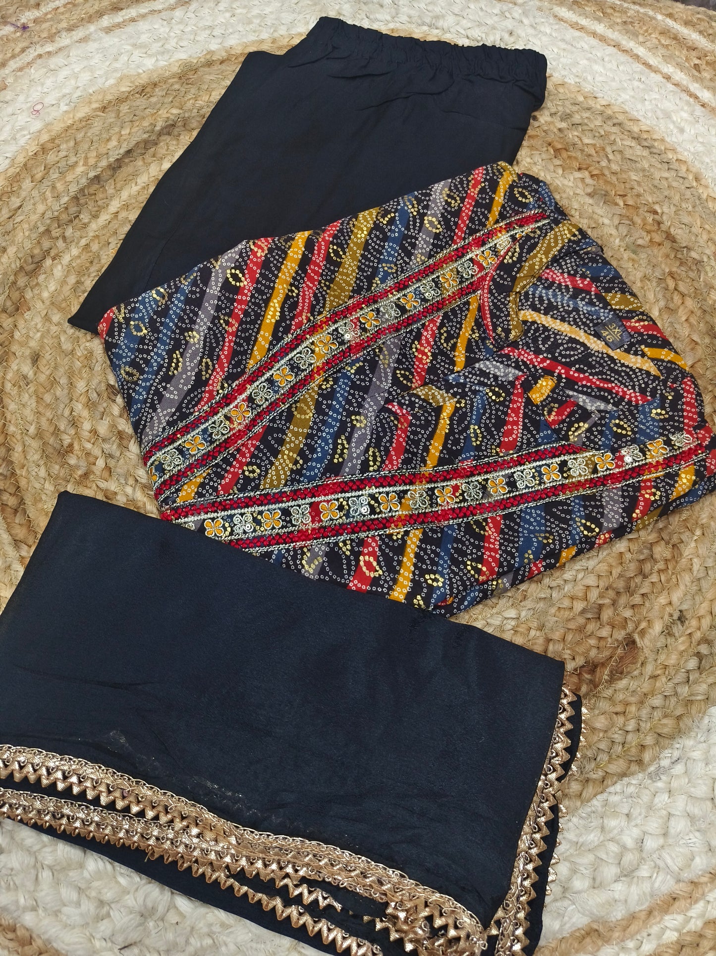 Black rayon salwar
