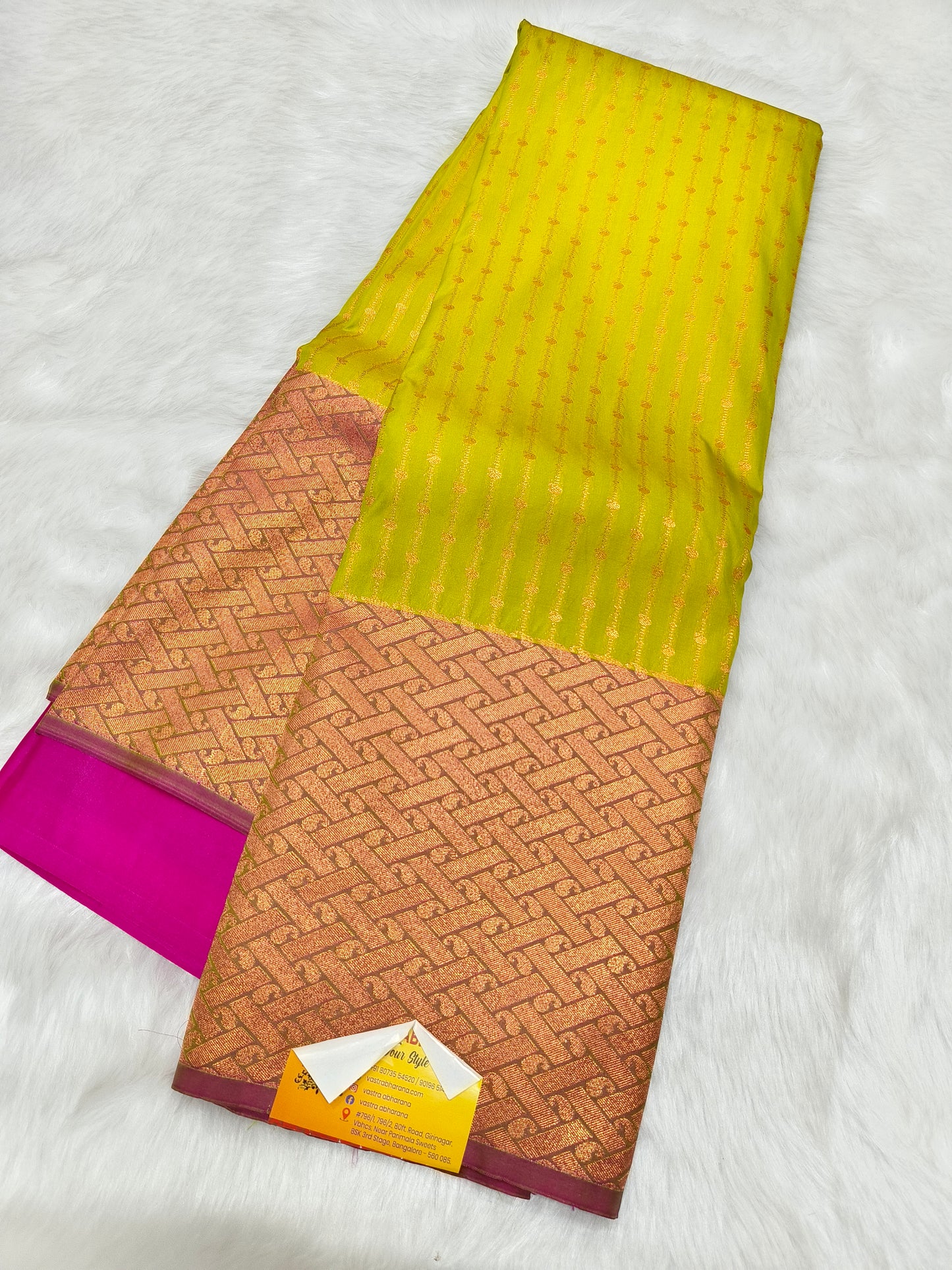 Green kanjivaram silk saree