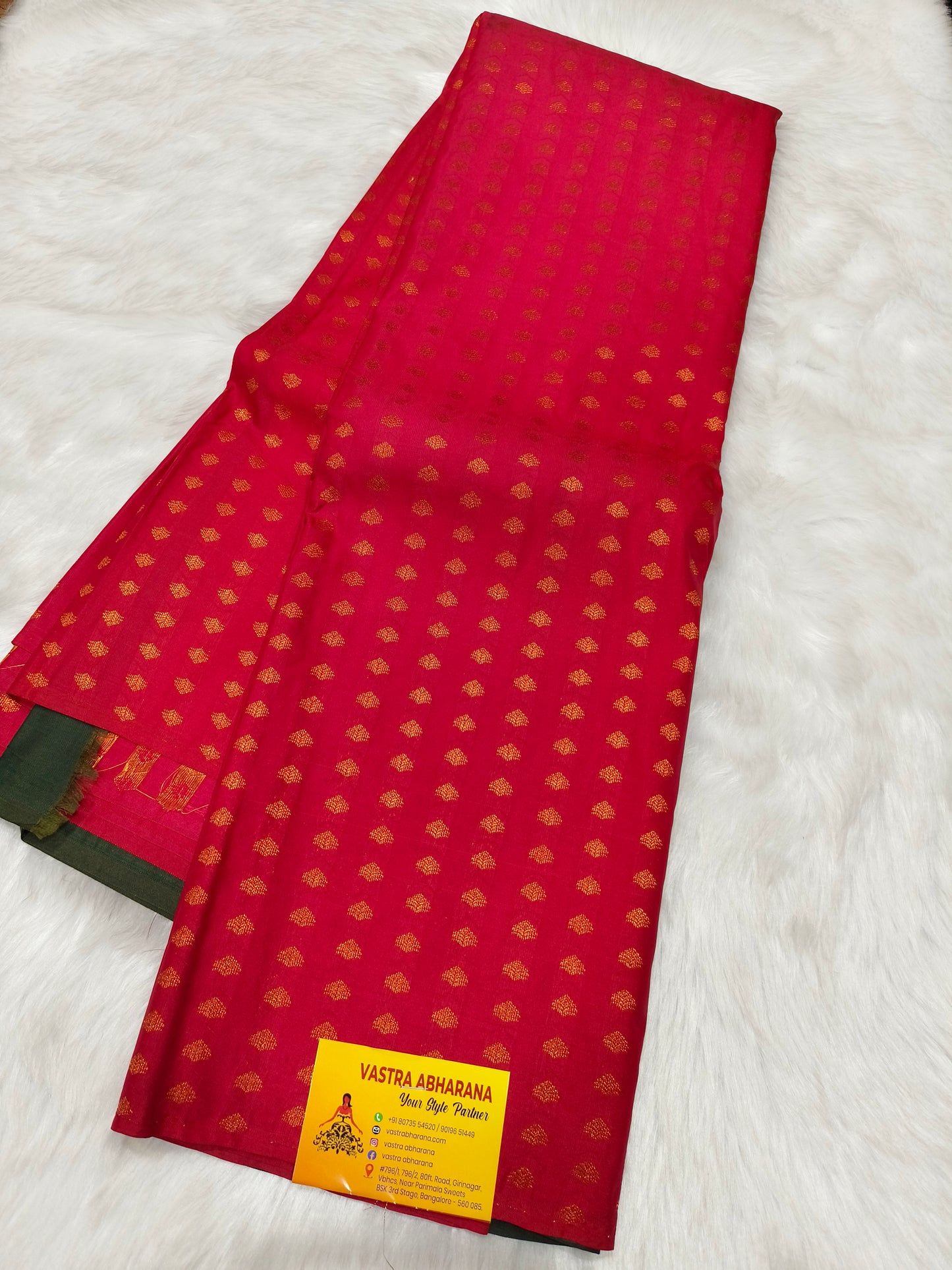Pink Soft semi silk saree