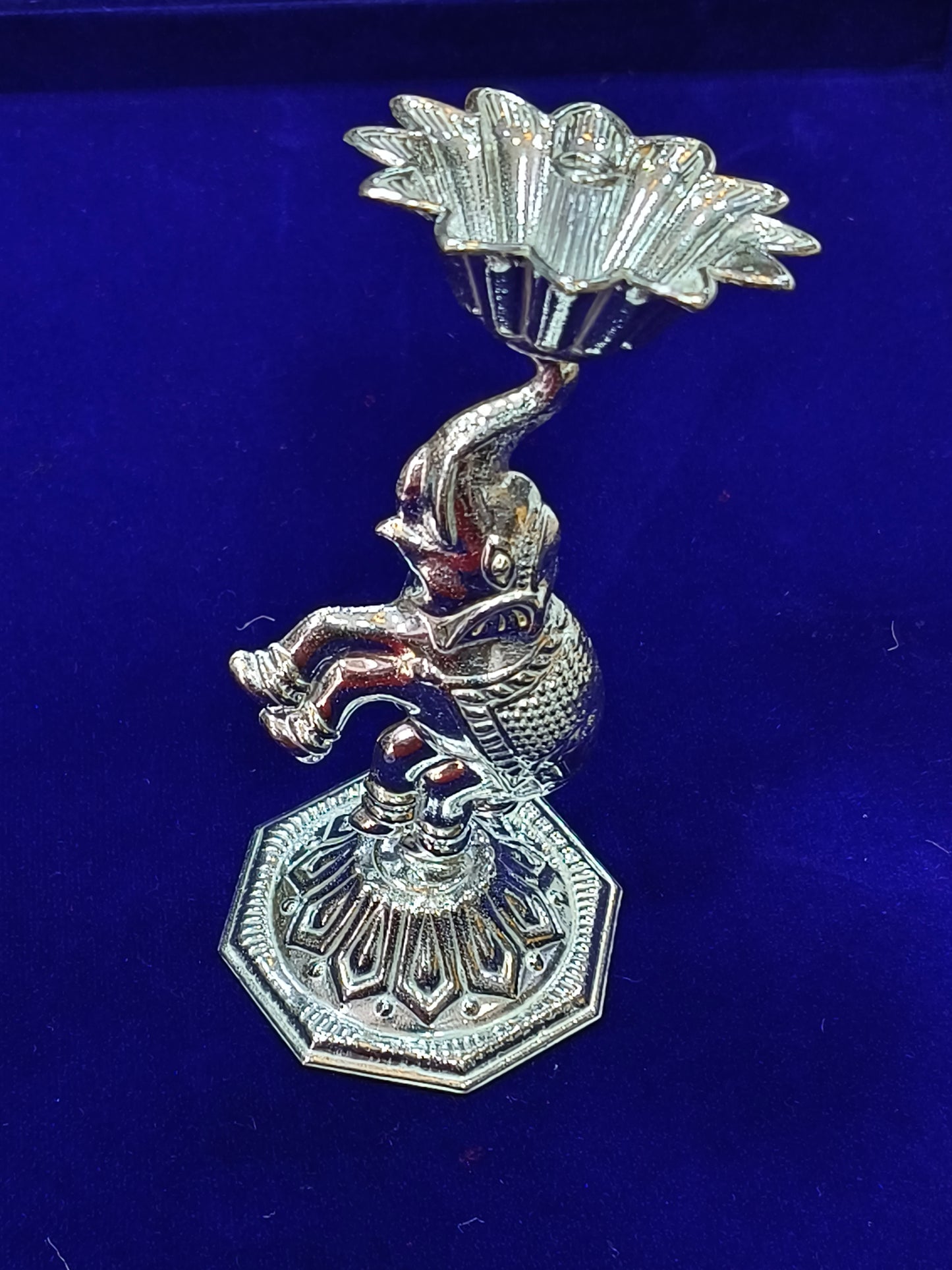German silver elephant Deepa/ Agarbatti stand Medium