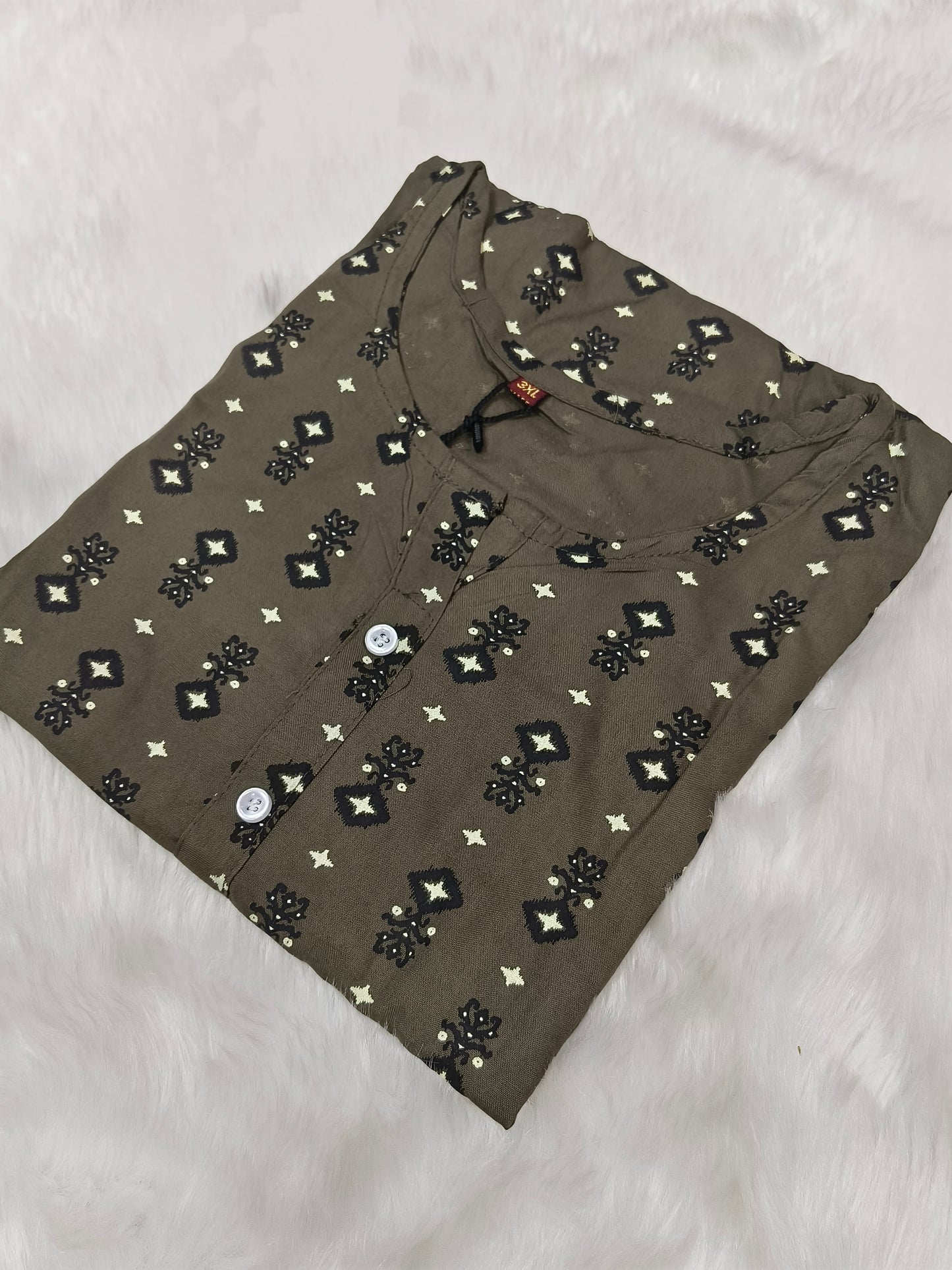Grey Royan side cut kurti
