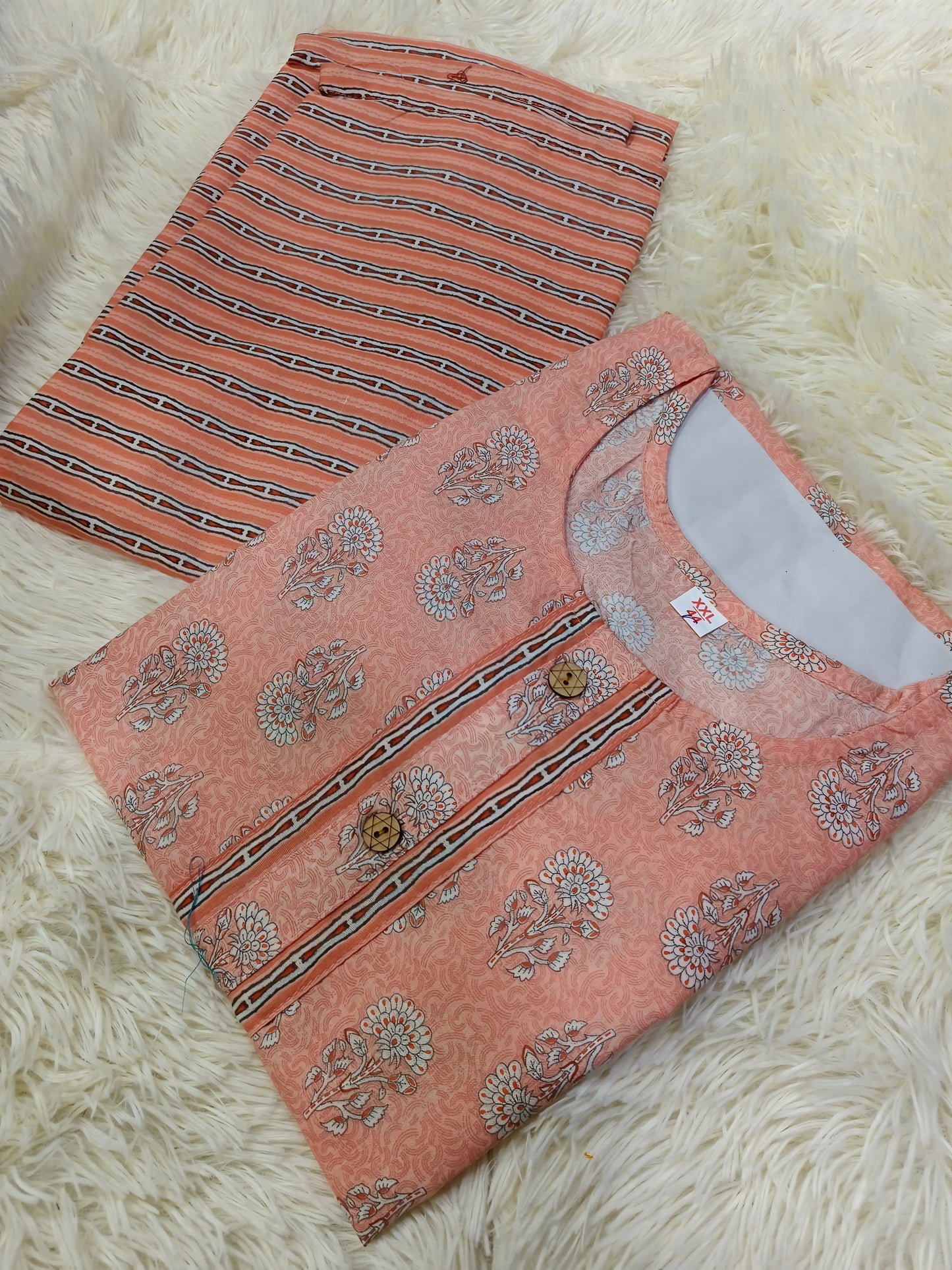 Peach dress Top & Bottom (L)