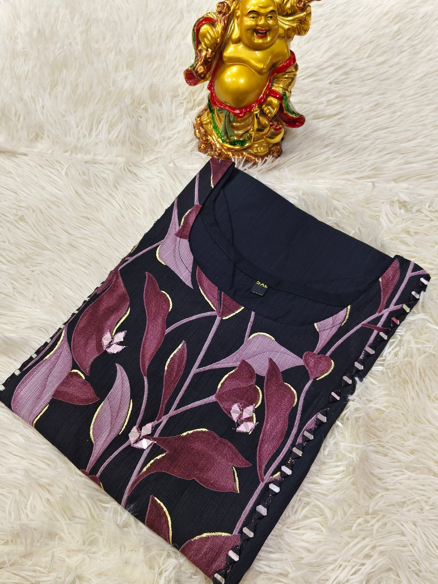 Black Side cut Kurti
