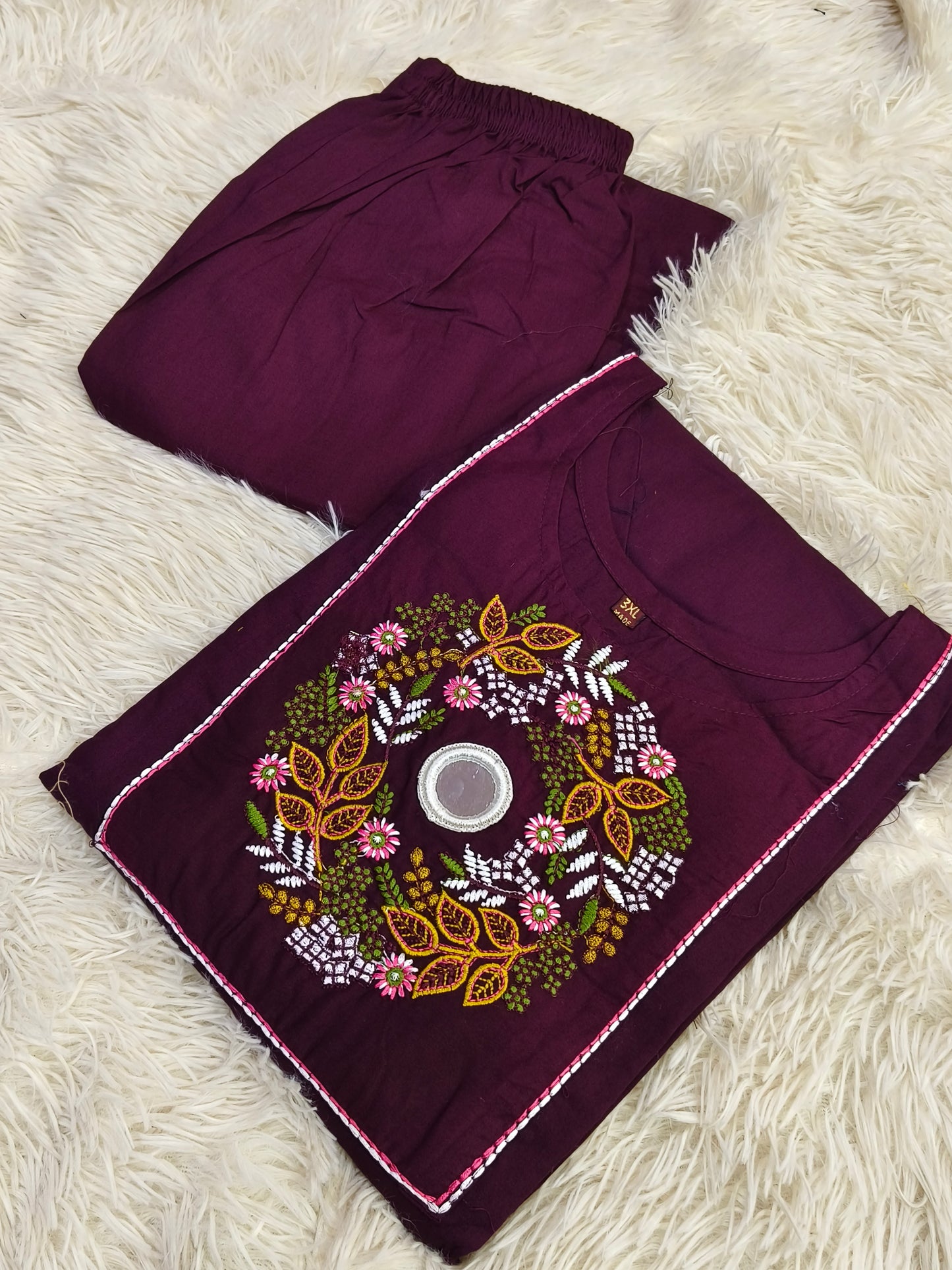 Wine Cotton Cord sets
