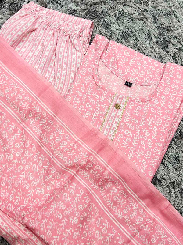 Pink Cotton Full Sets