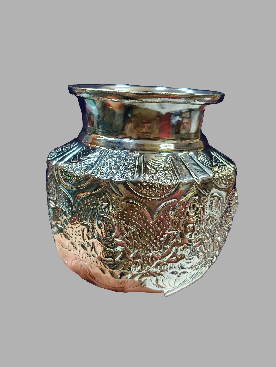 Pure German Silver kalasha weight 210gm