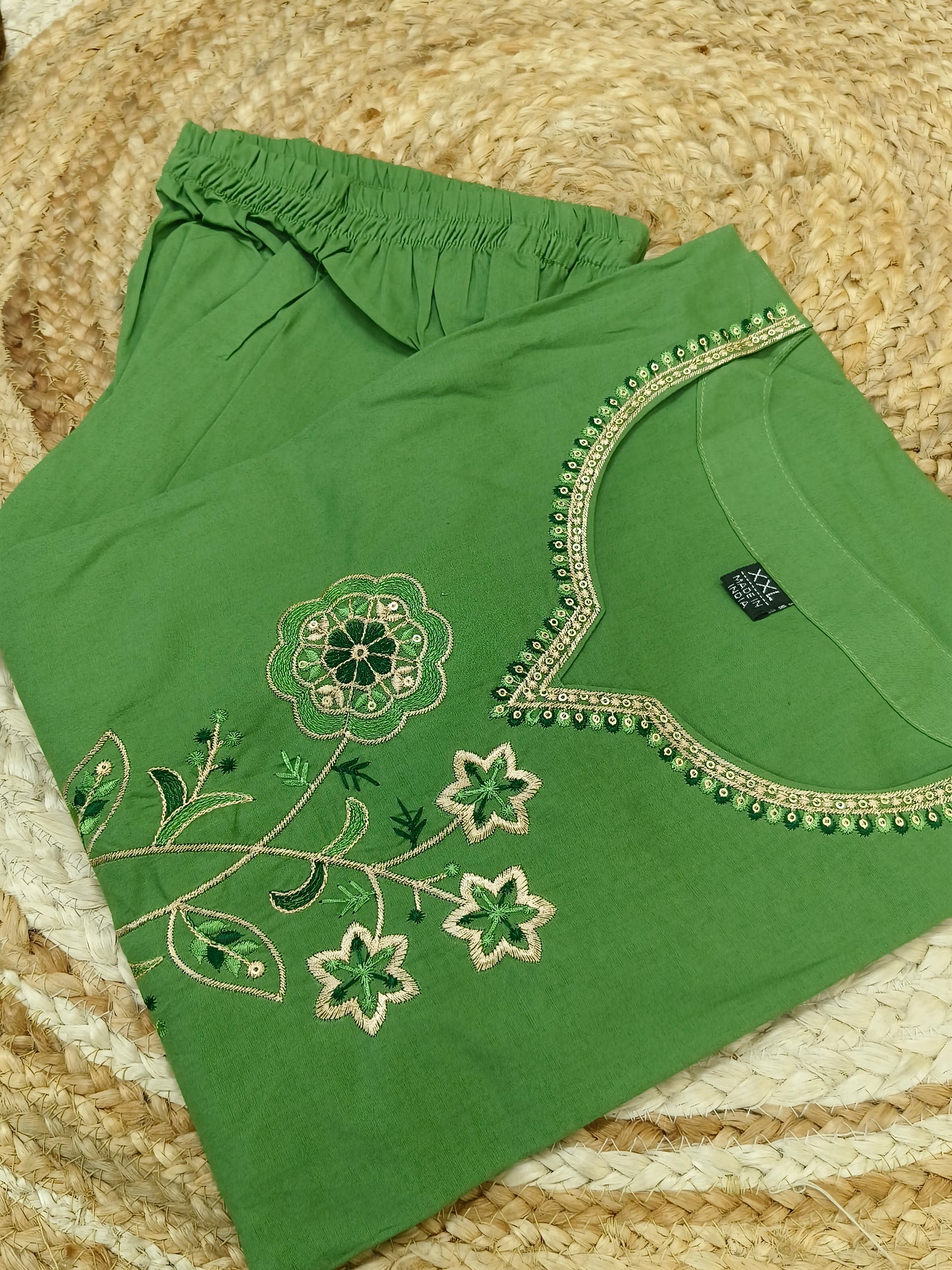 Green Orange cotton cord sets