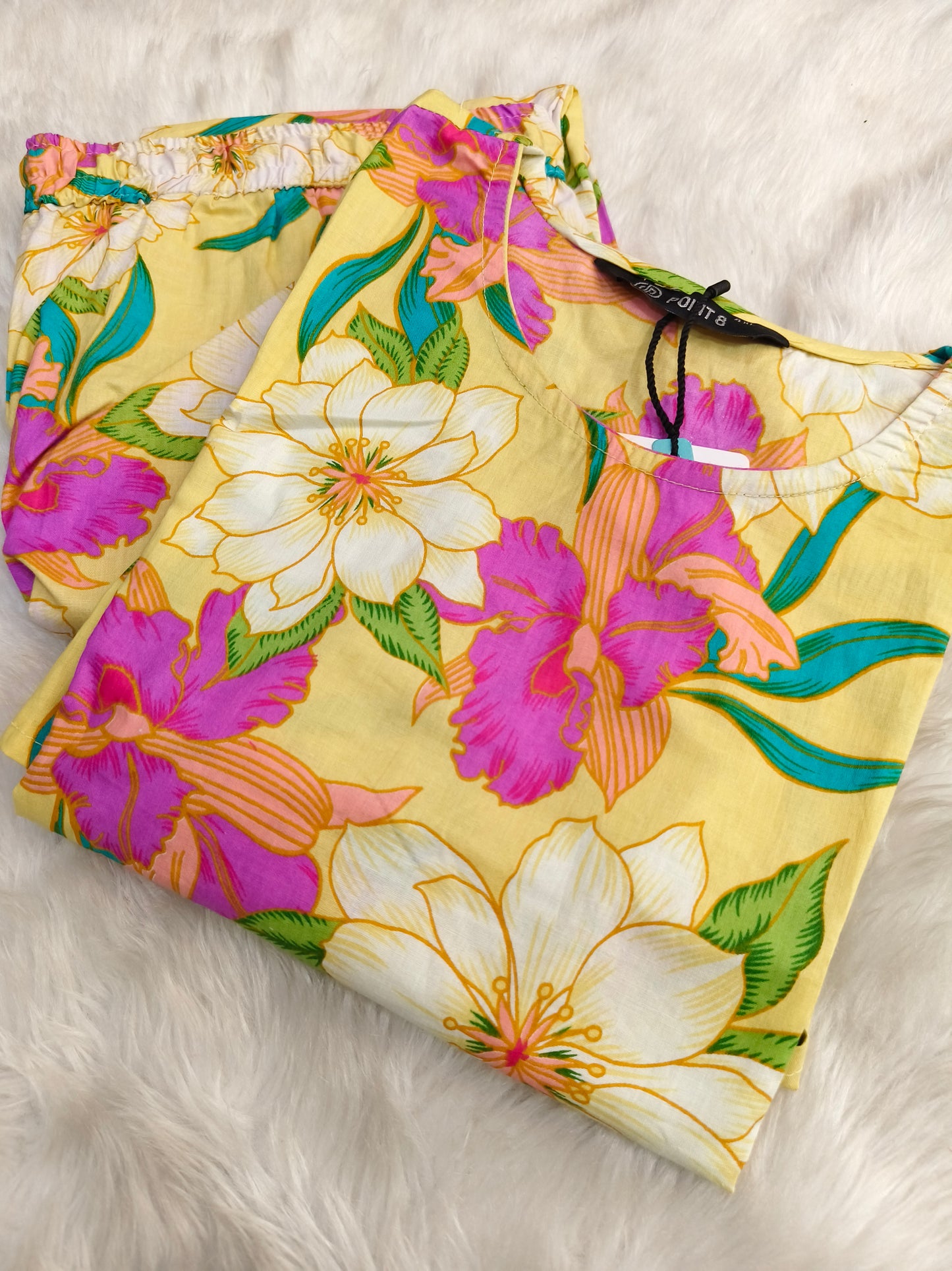 Yellow Two piece cord sets
