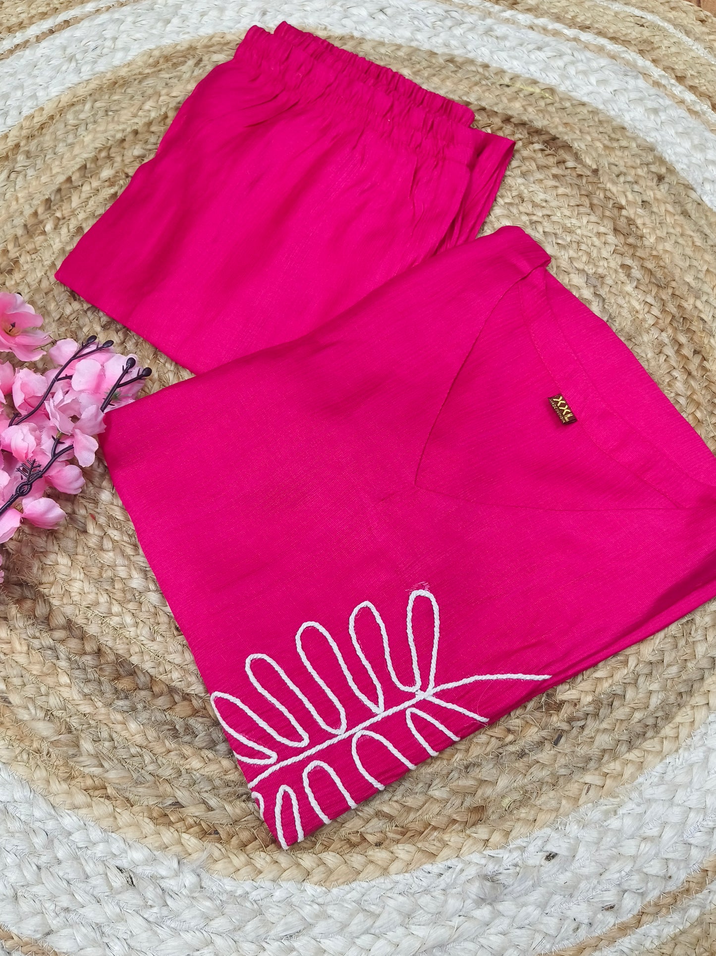 Pink Vatican Silk Cord Set