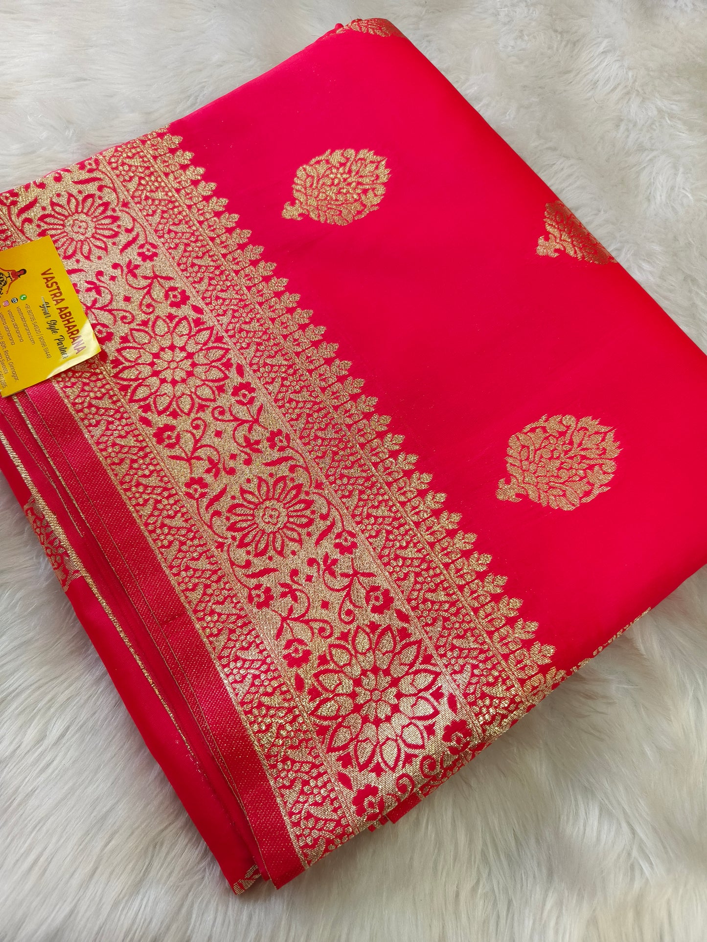 Pink soft semi silk saree