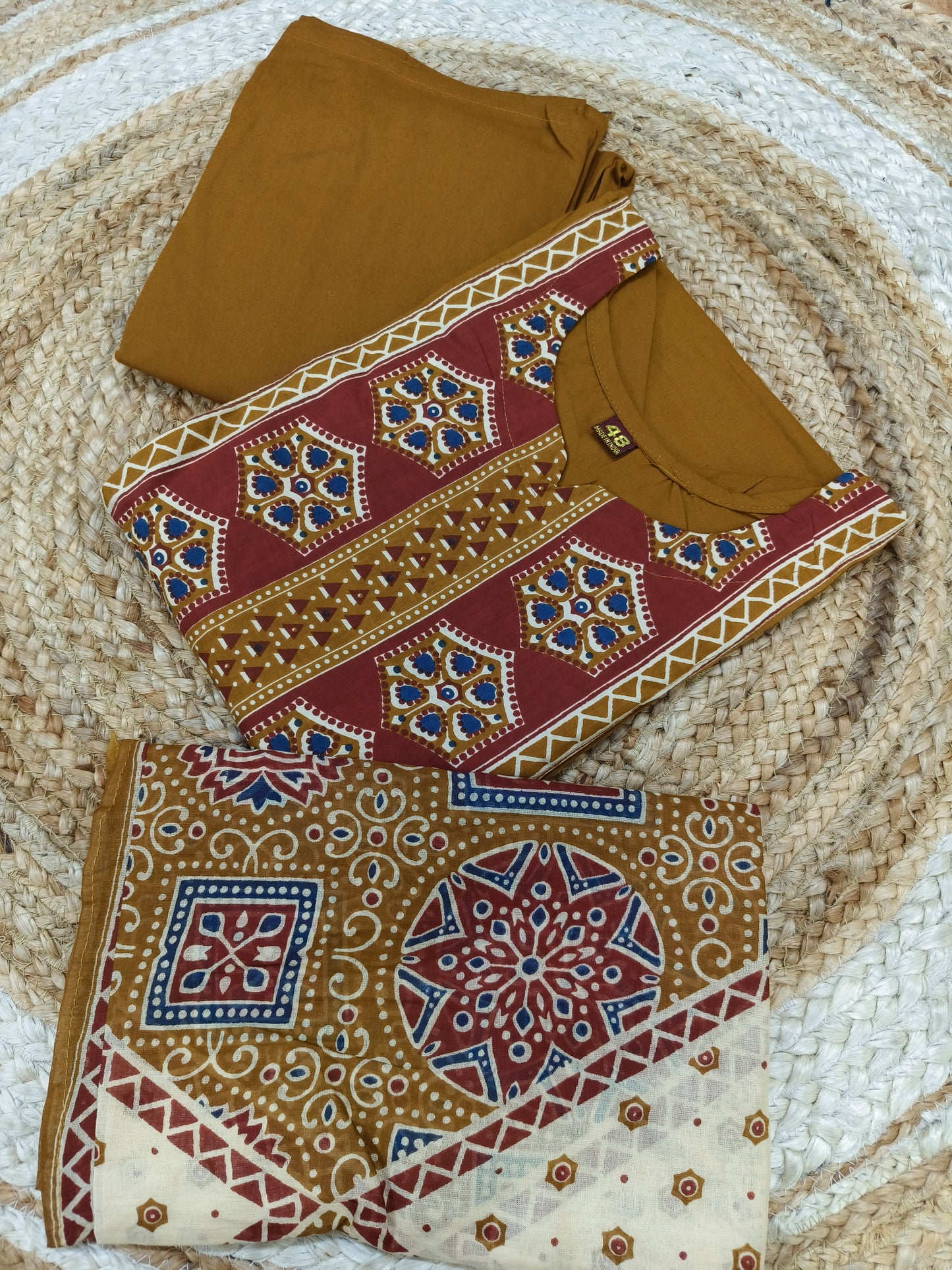 Yellow cotton salwar suites