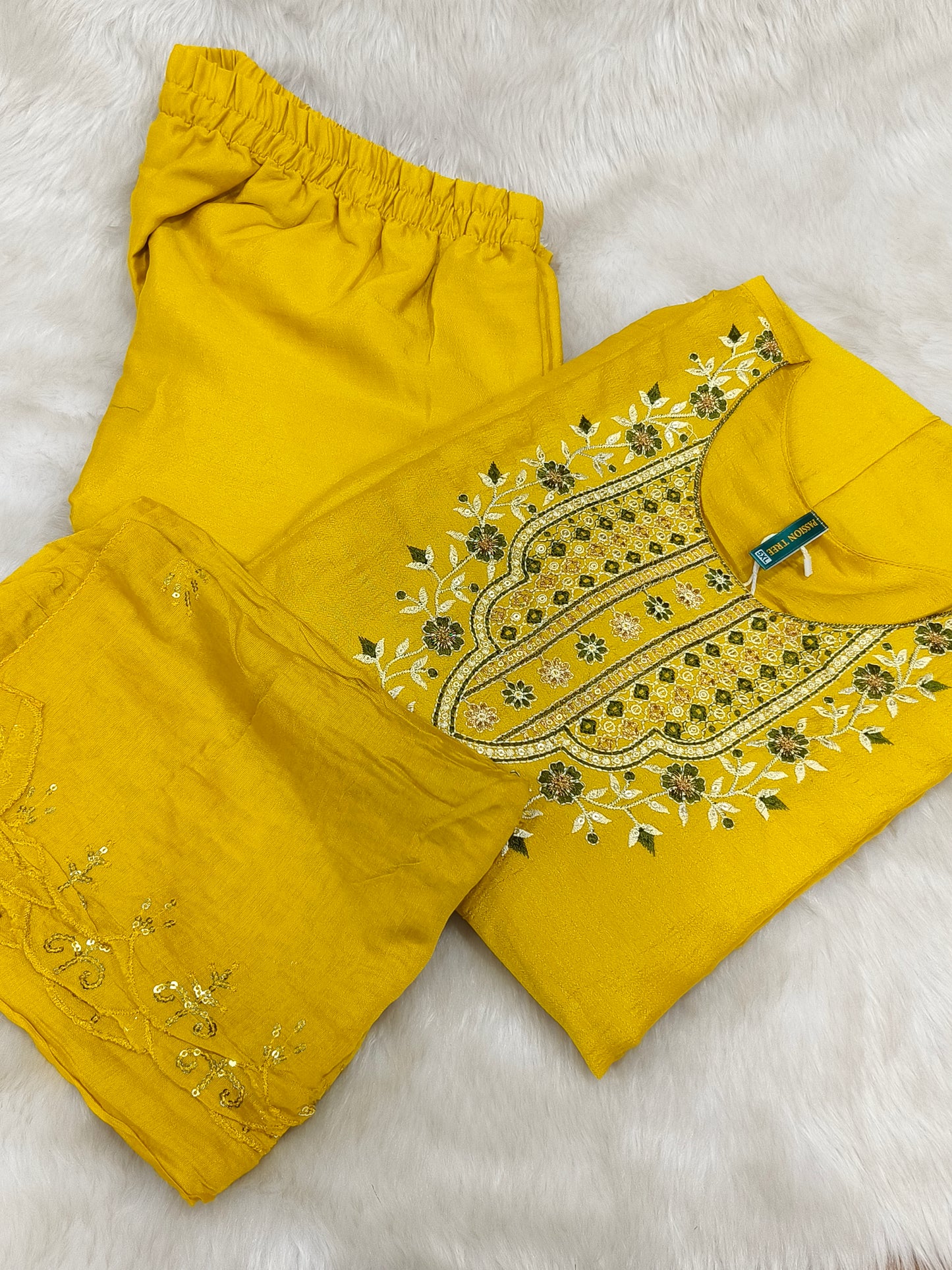 Yellow designer Anarkali dress