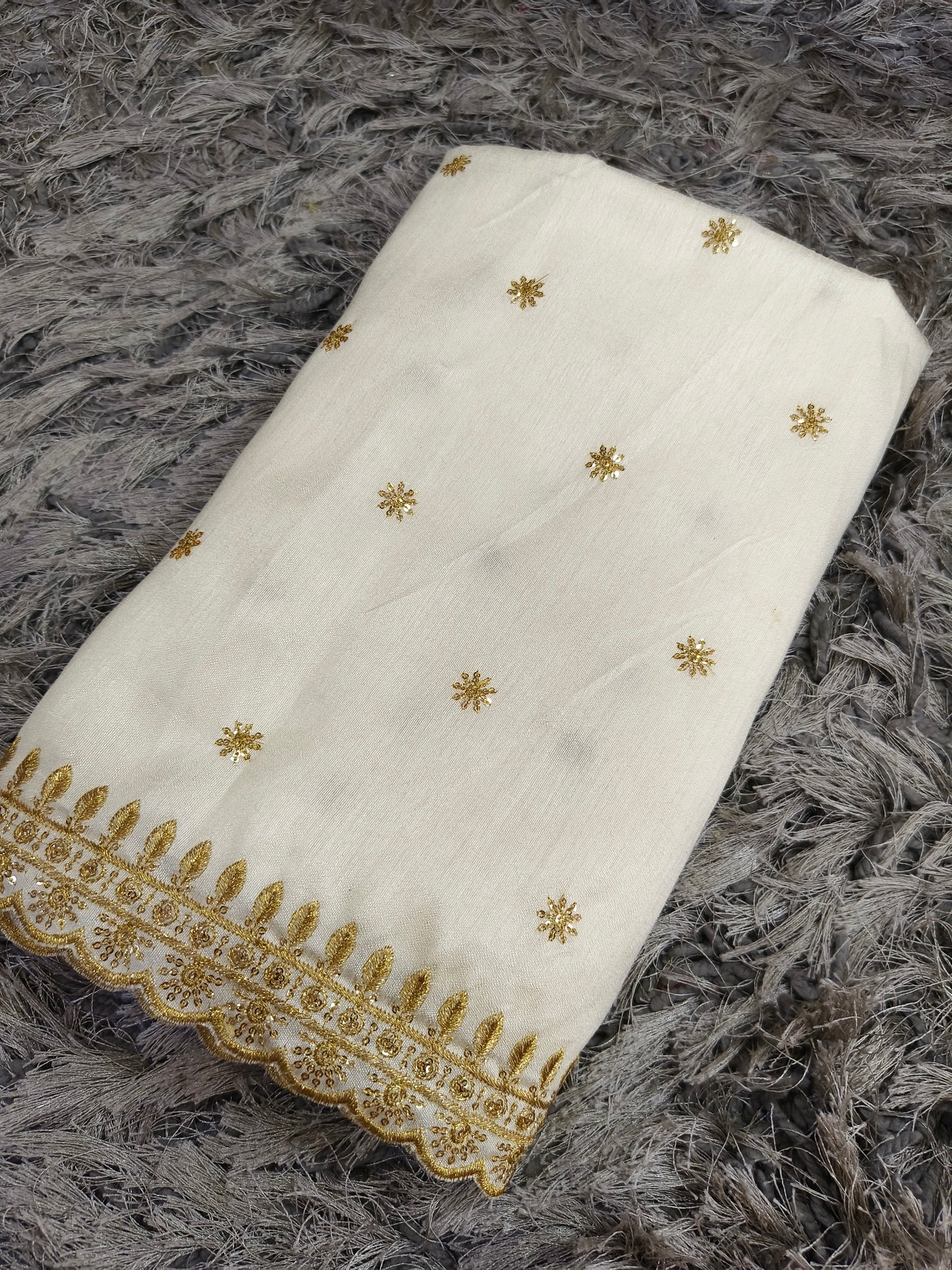 Cream Silk Cotton blouse material