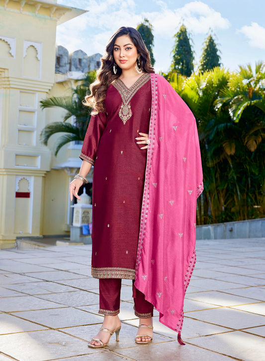 Maroon Elegant designer suits