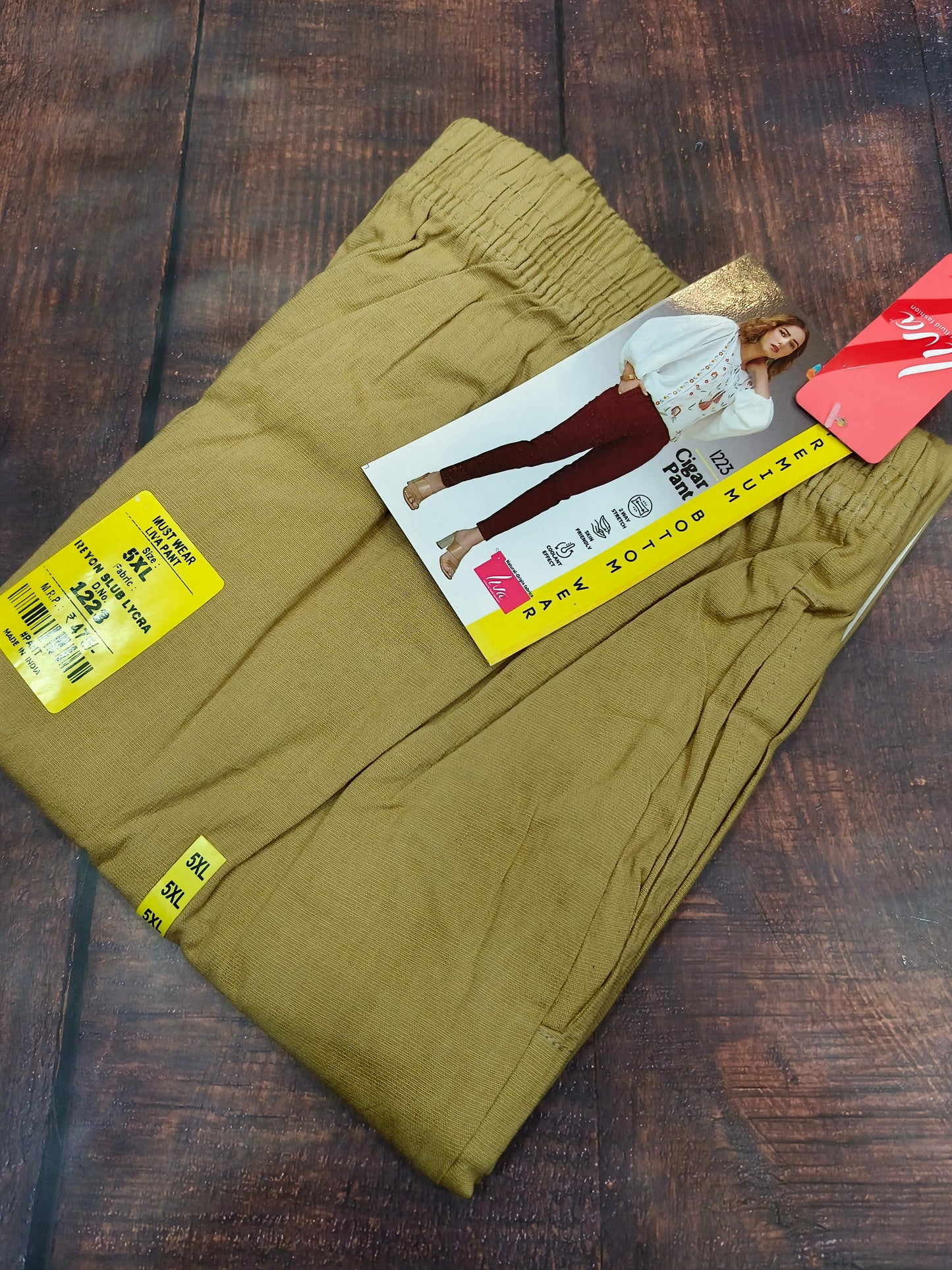 Chickoo lycra strechable pants