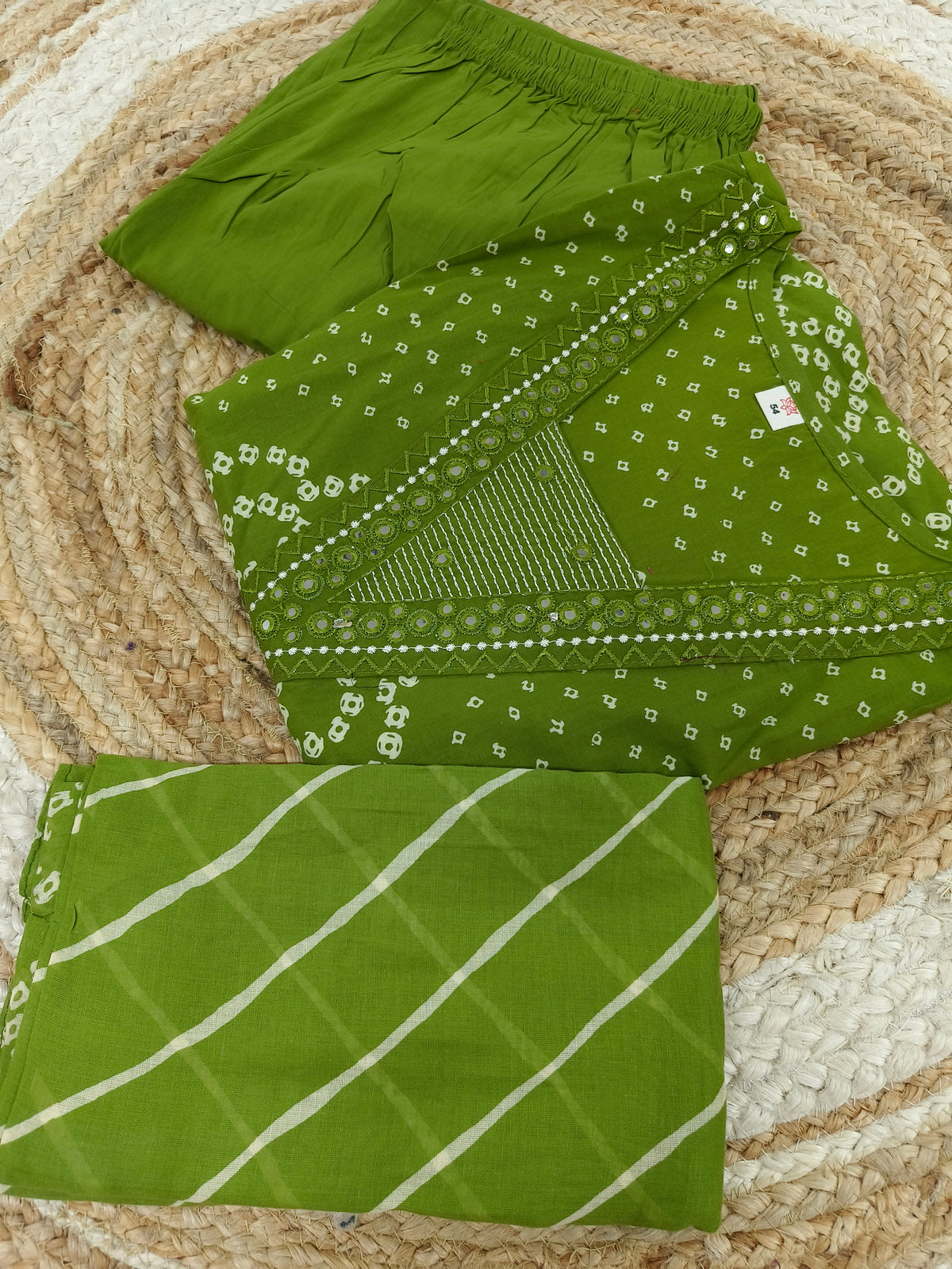 Parrot green Pure cotton suits