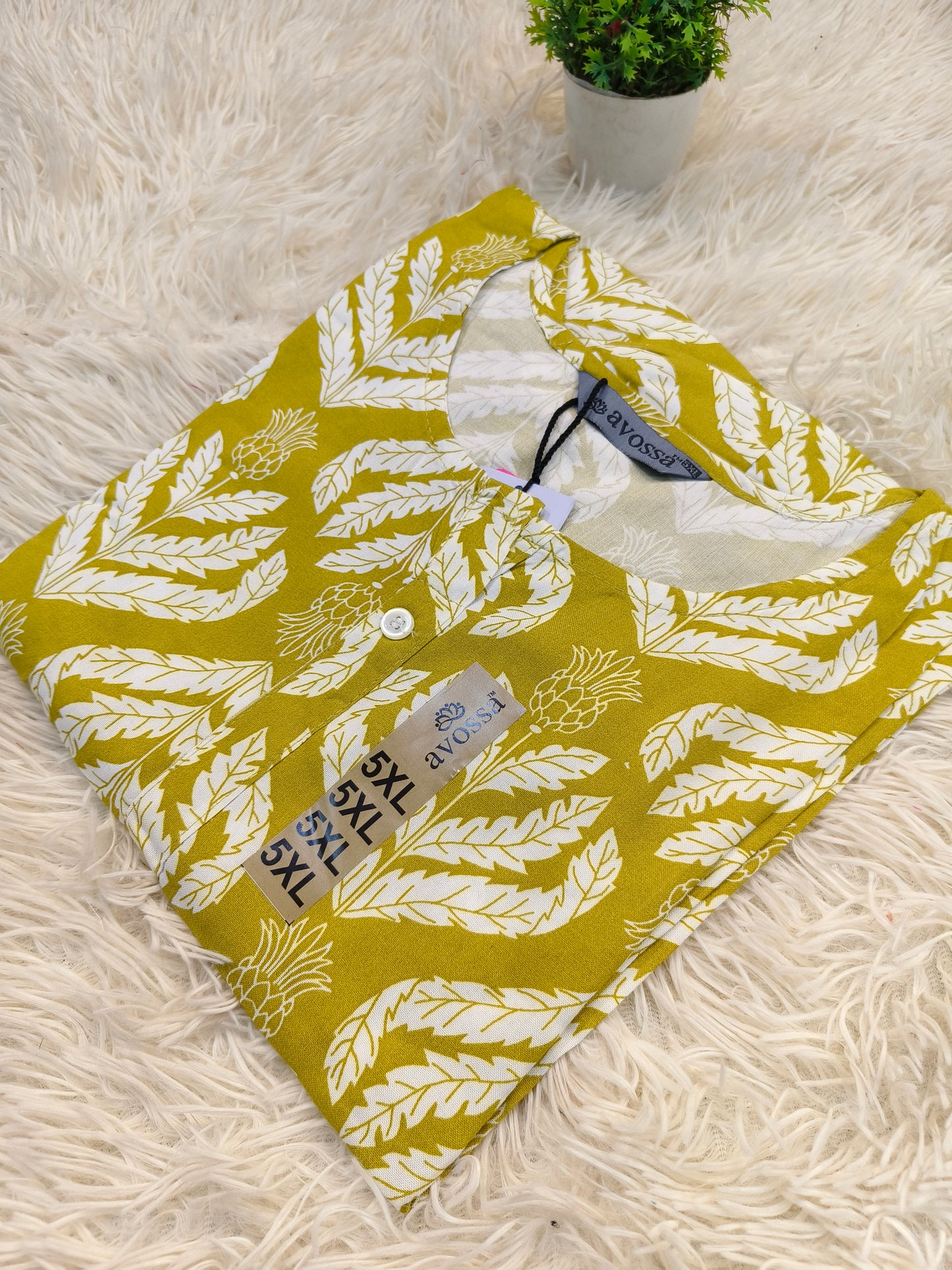 Yellow Rayon straight kurta