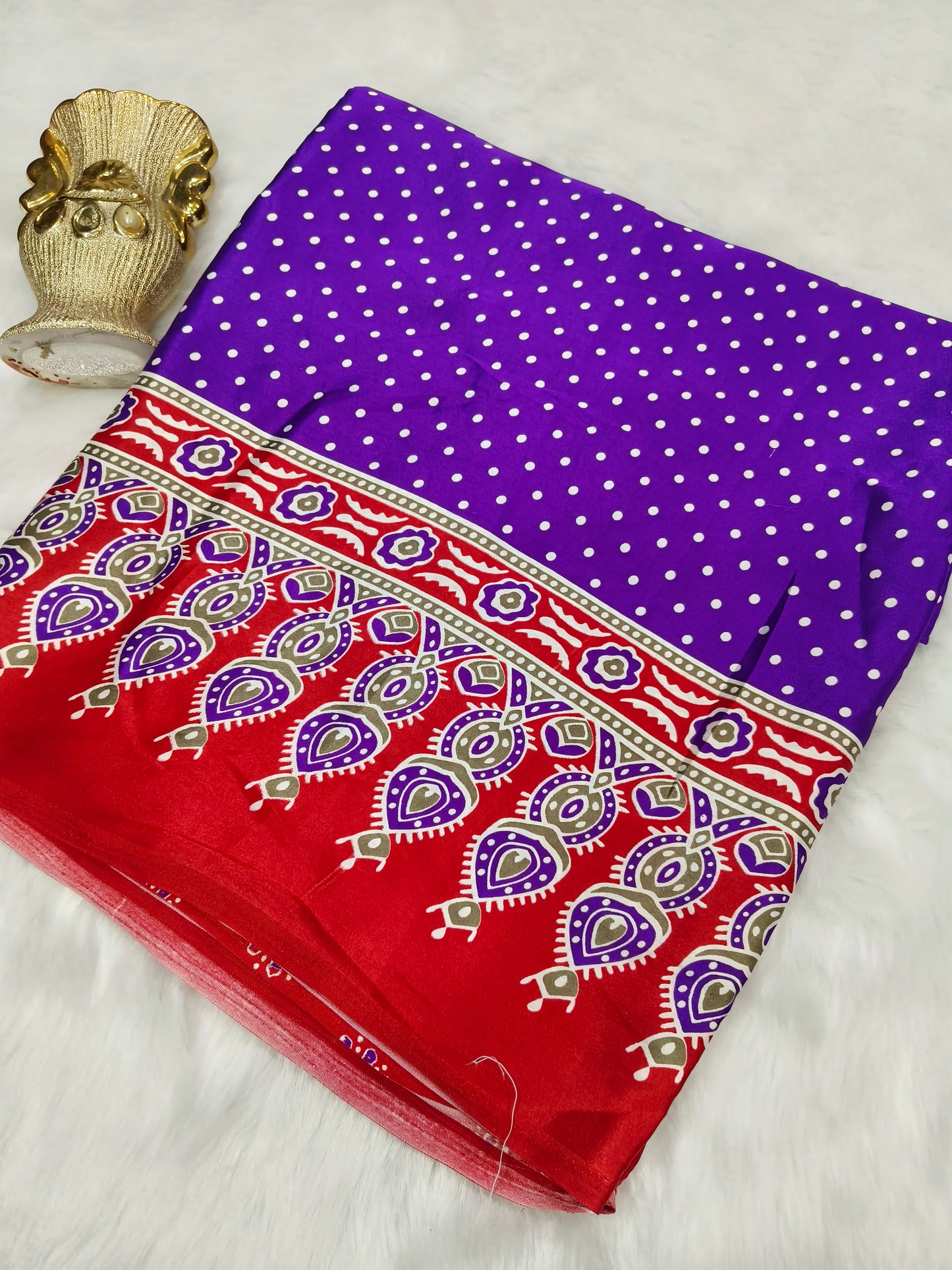 Purple Modal silk saree
