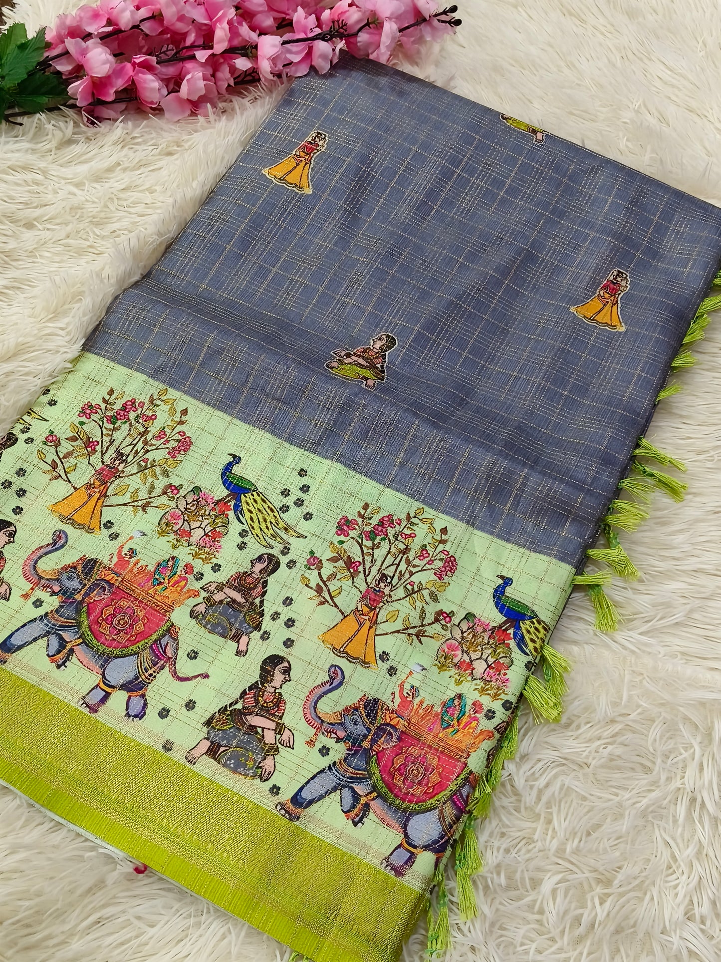 Trading Kota silk saree