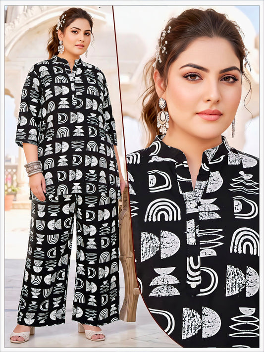 Black Premium Printed Co-Ord Set