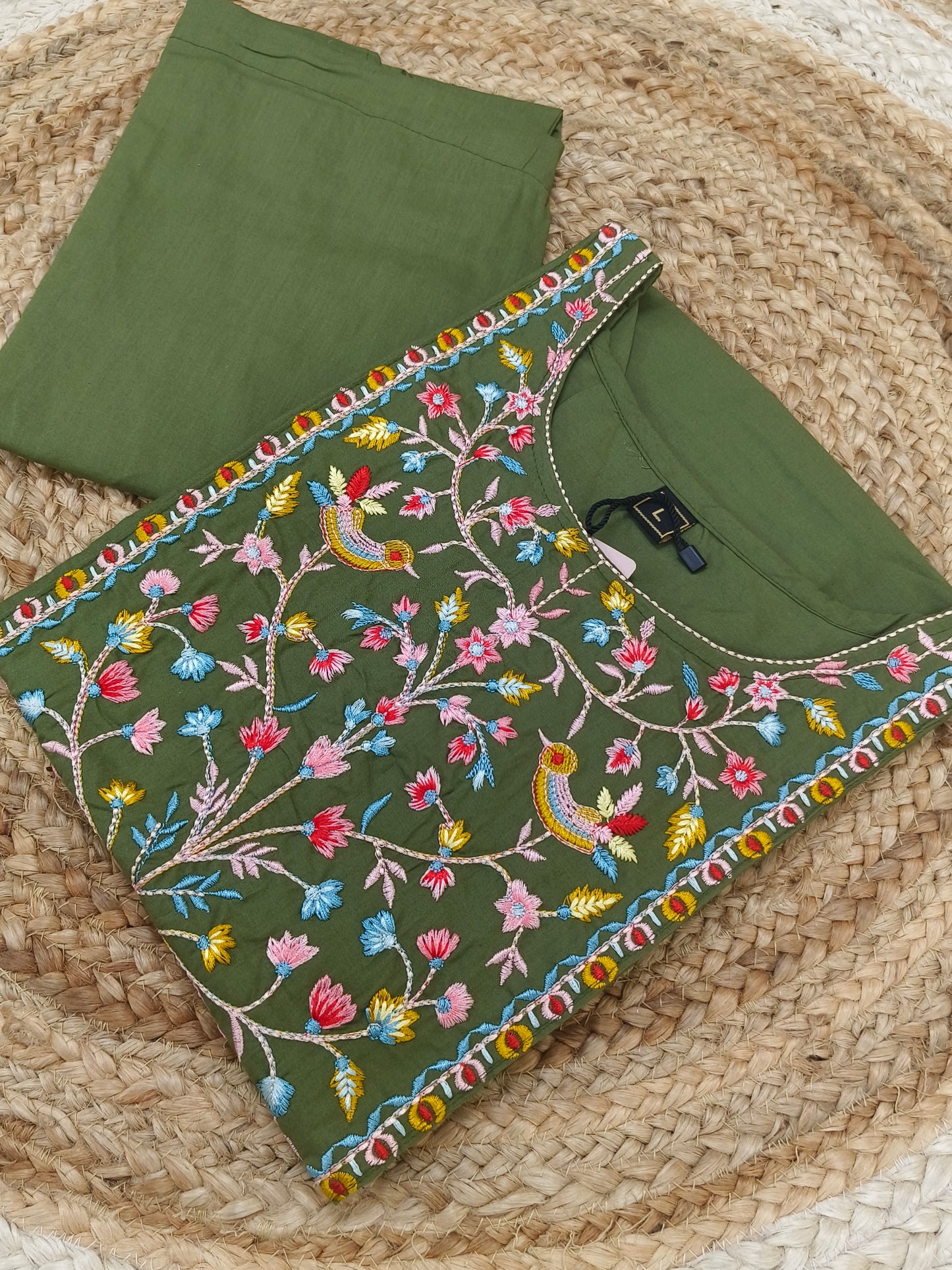 Green cotton cord sets