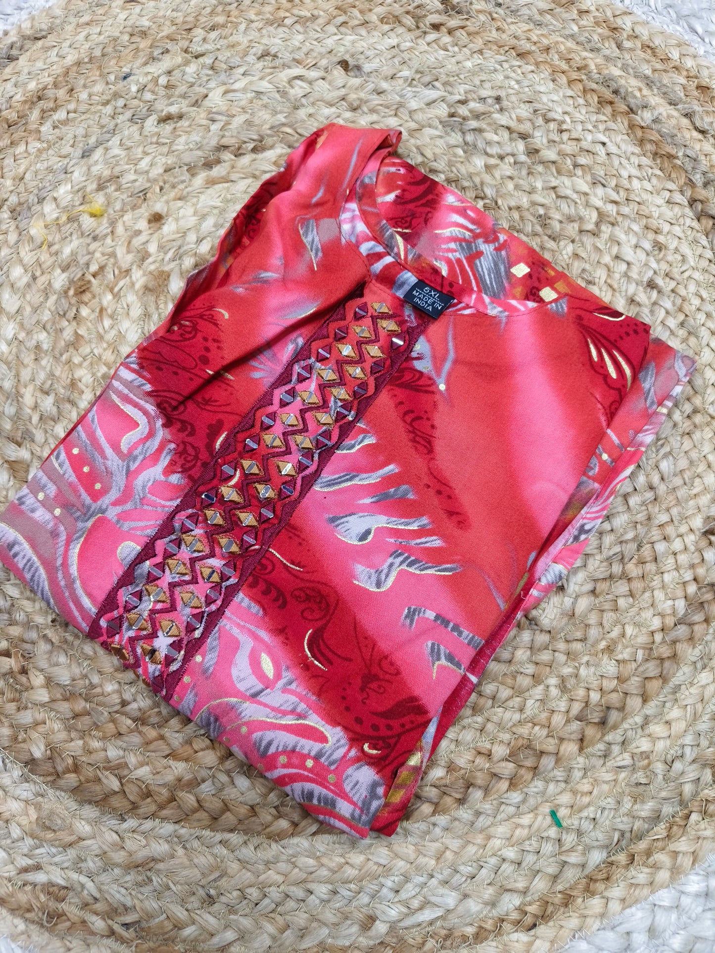 Pink Royan side cut kurti