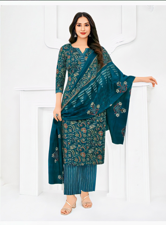 Blue pure cotton suits