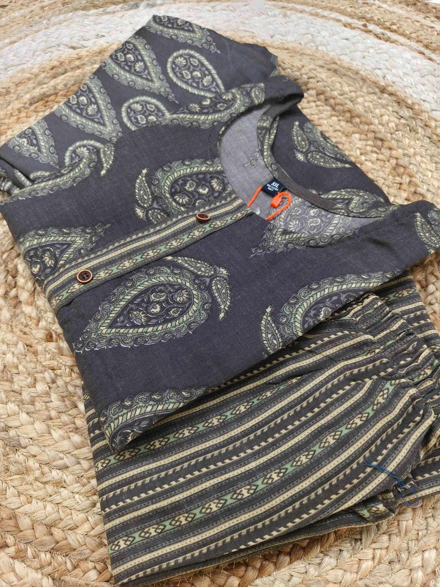 Grey Cotton sets with duppatta
