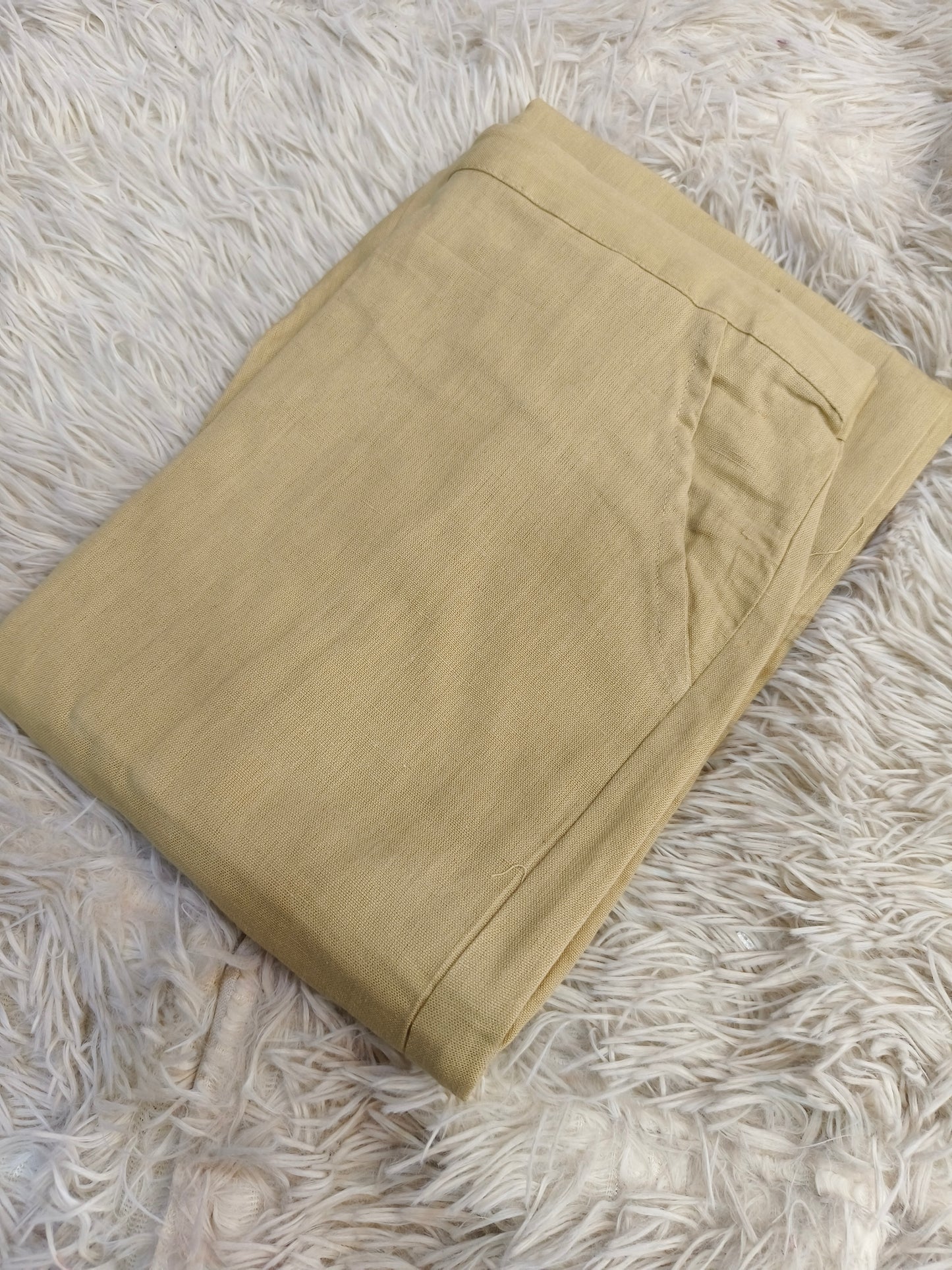 Beige Cotton Pant