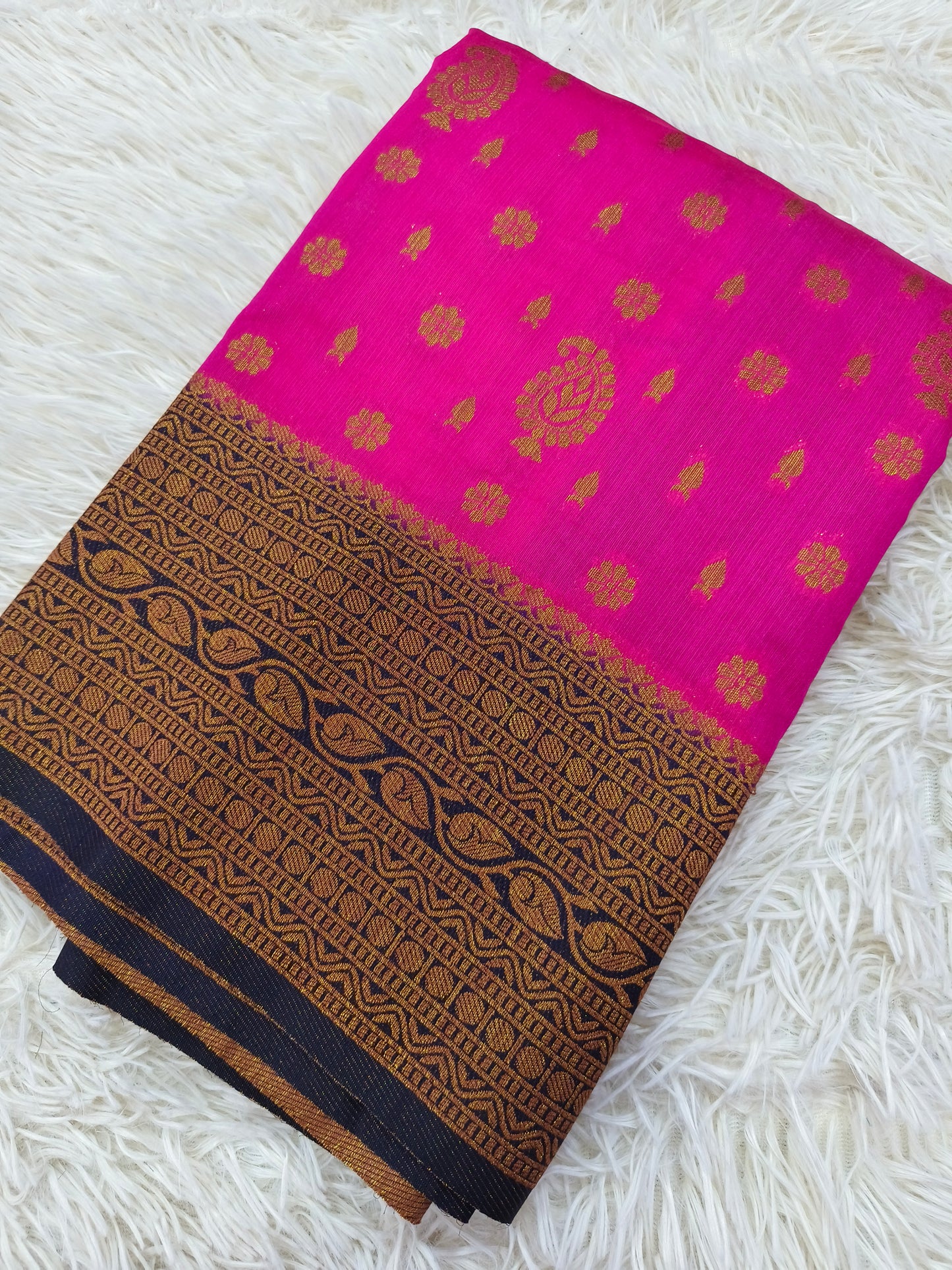 Pink Mulberry silk saree