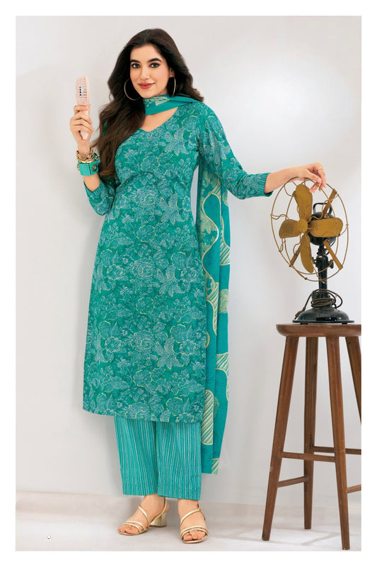 Sky blue pure cotton suits