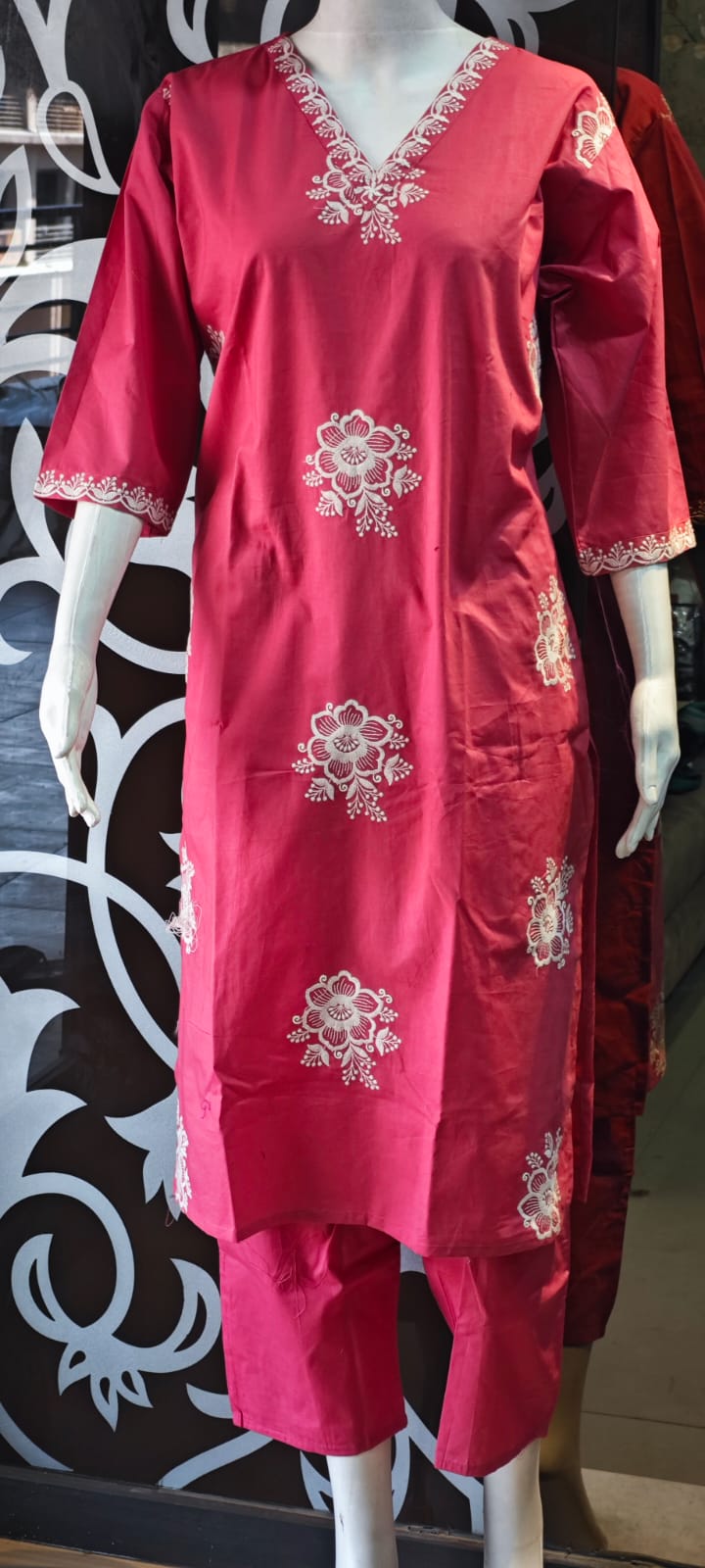 Light Pink pure cotton two piece sets