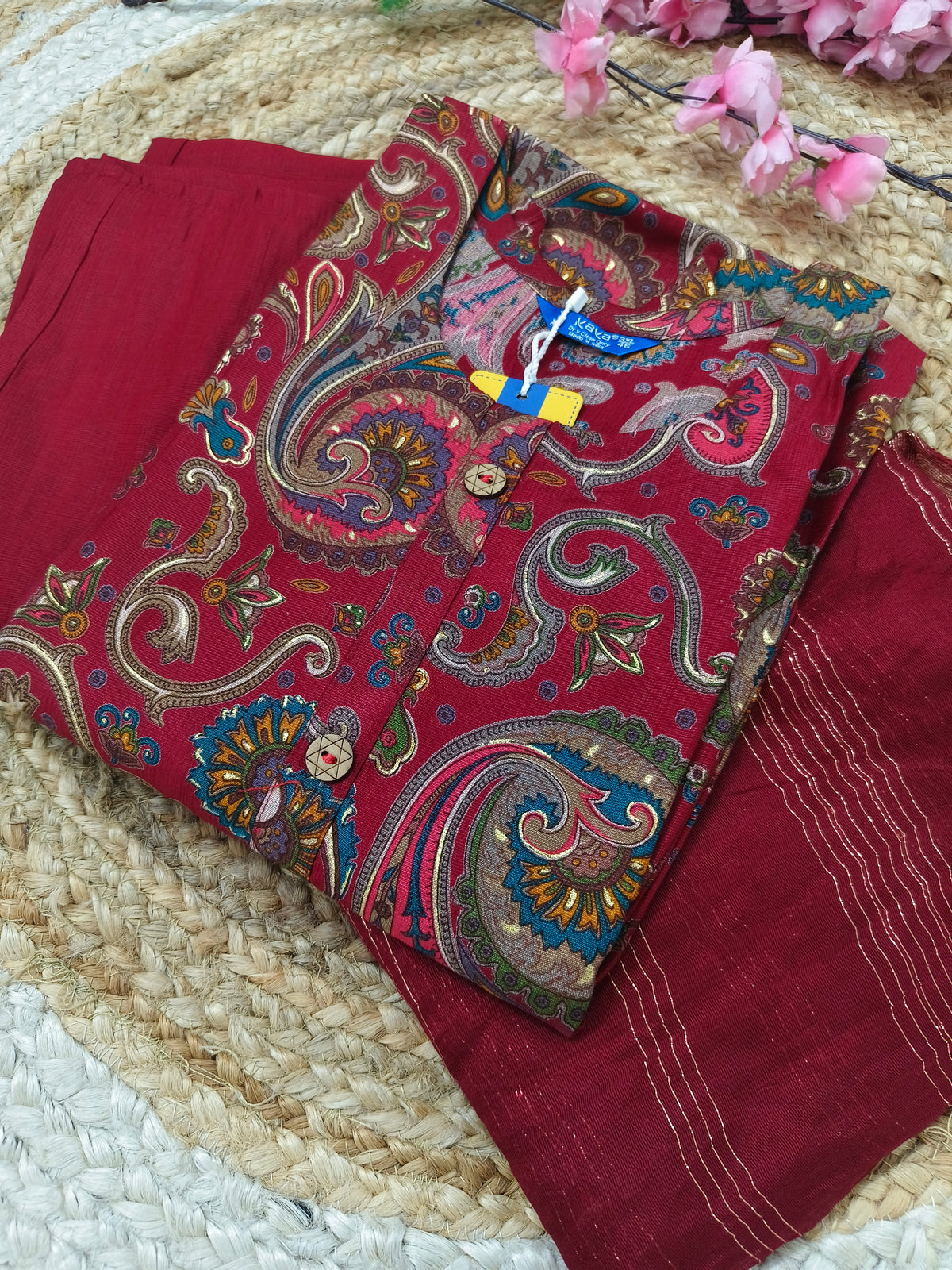 Red Elegant Vatican silk Dress