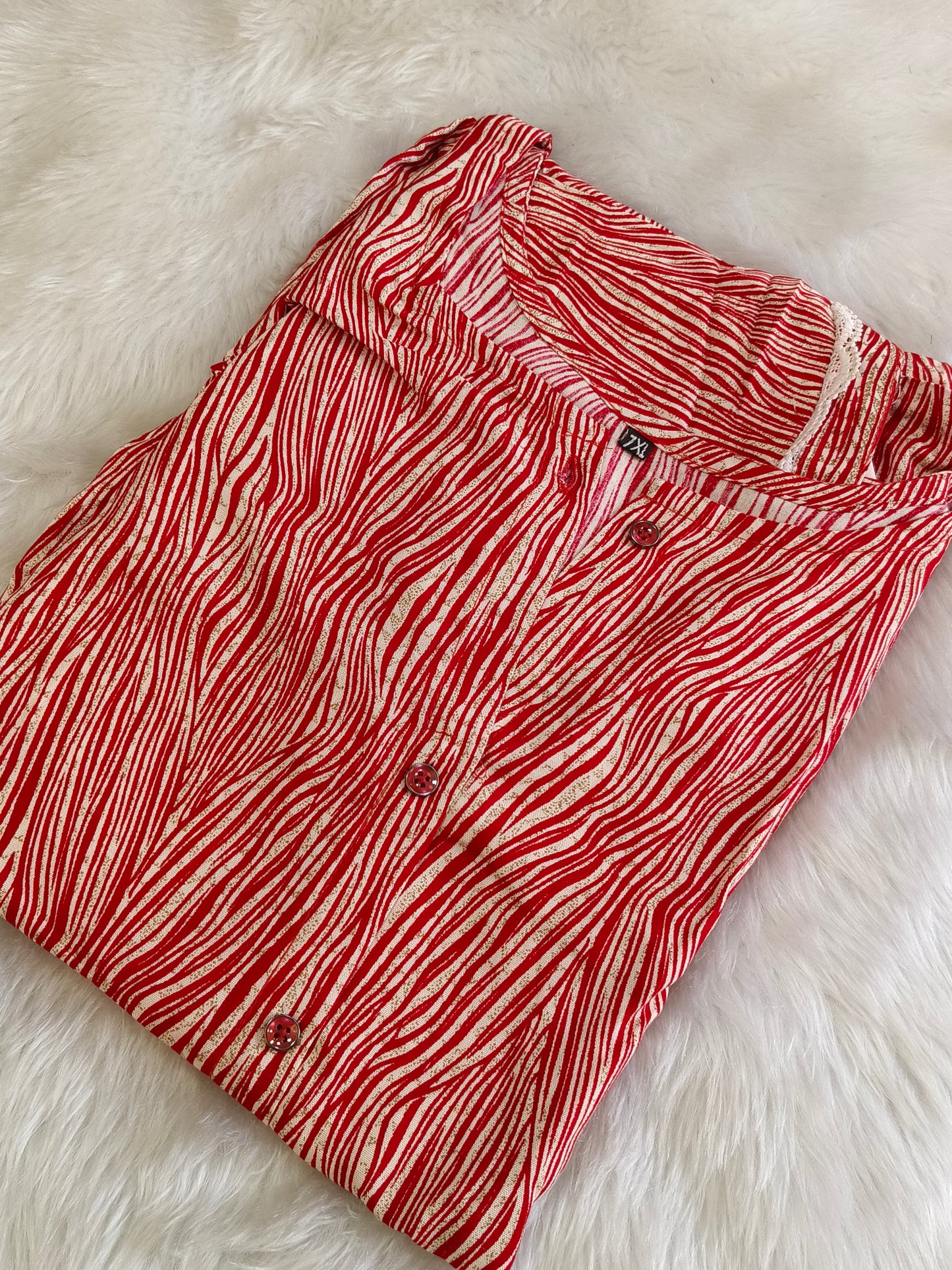 Red short kurti