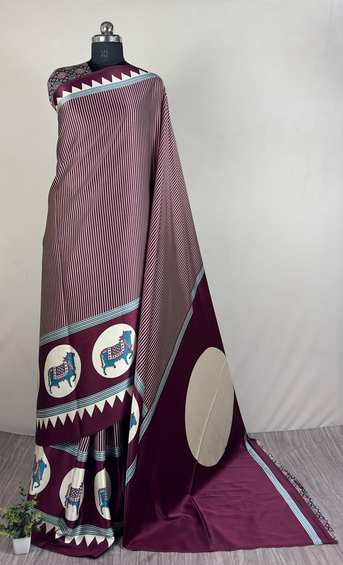 Wine Modal silk saree