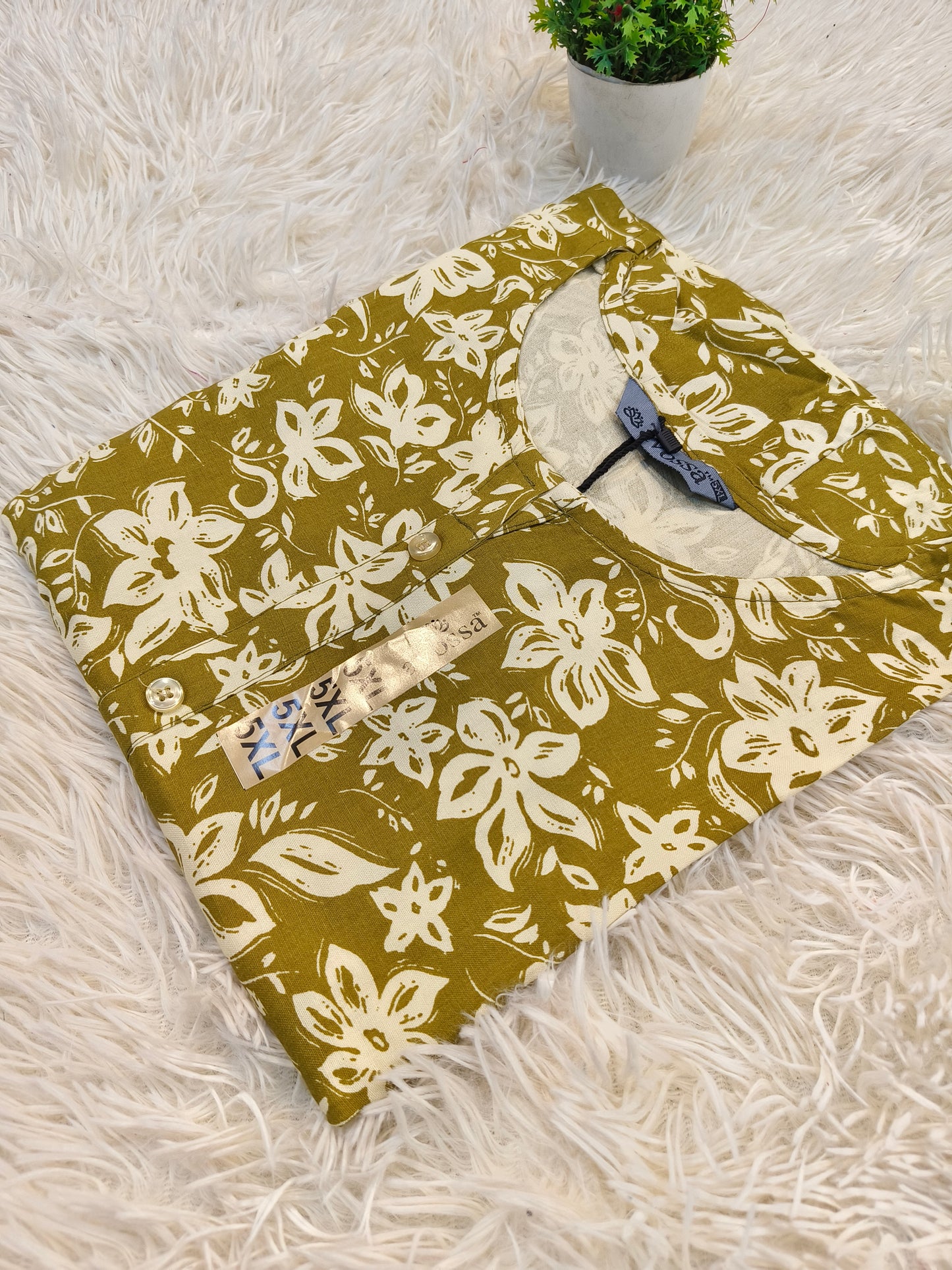 Yellow Rayon straight kurta