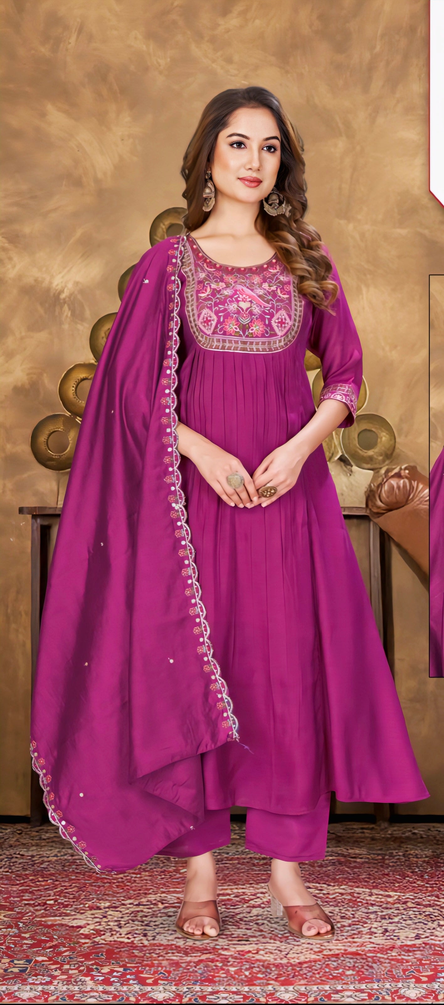 Megenth Pink Eelgent designer suits