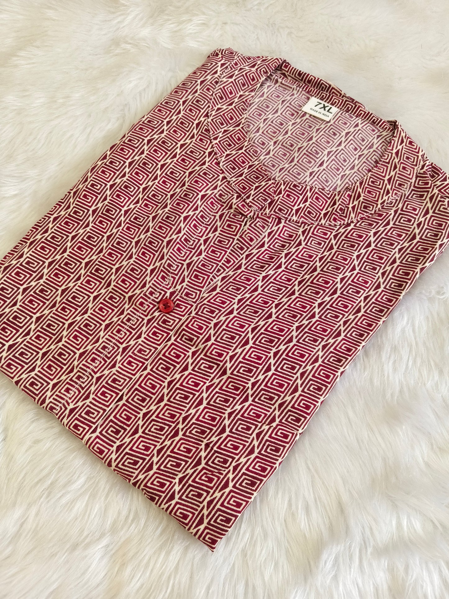 Maroon short kurti