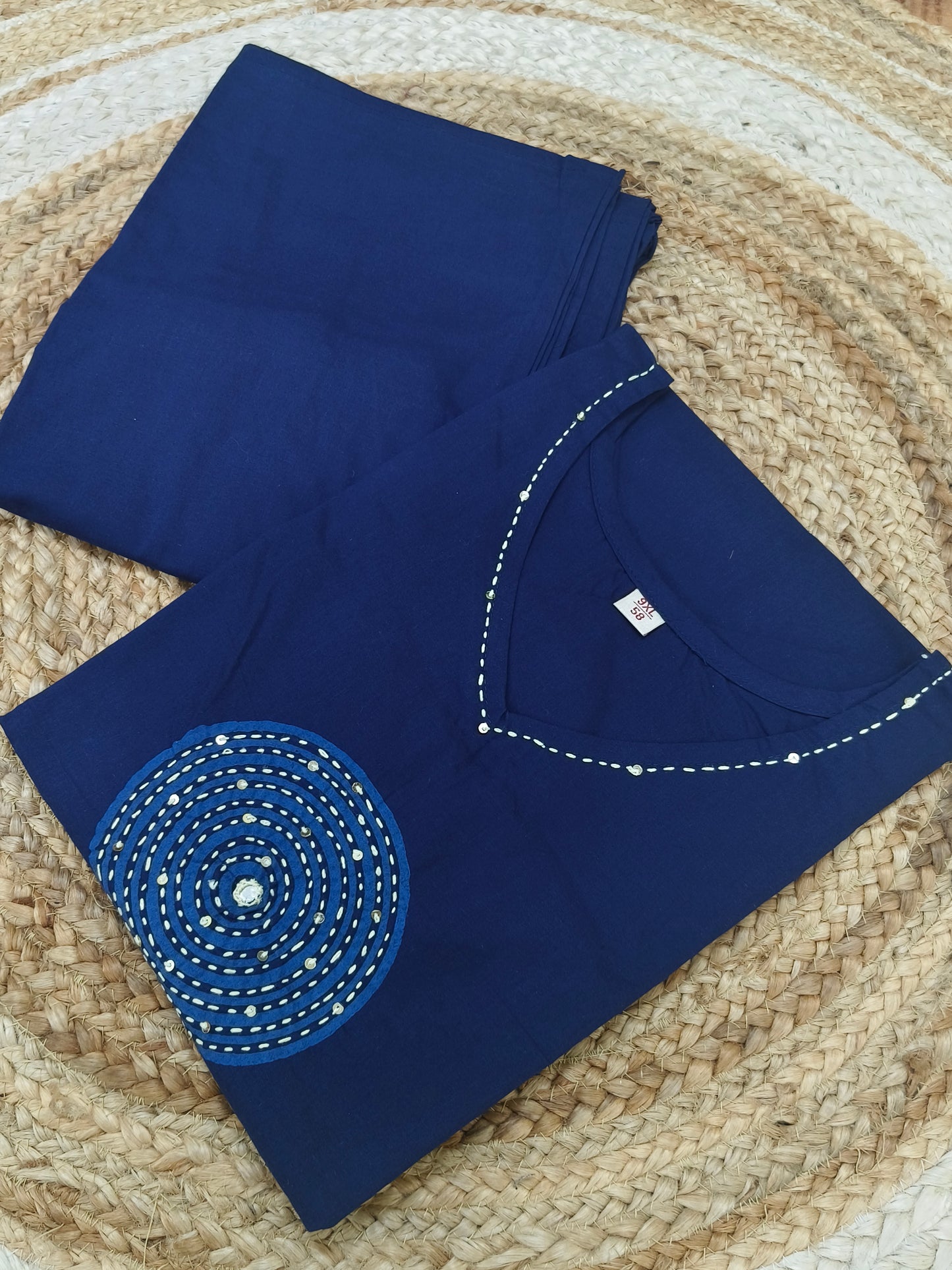 Blue cord cotton sets