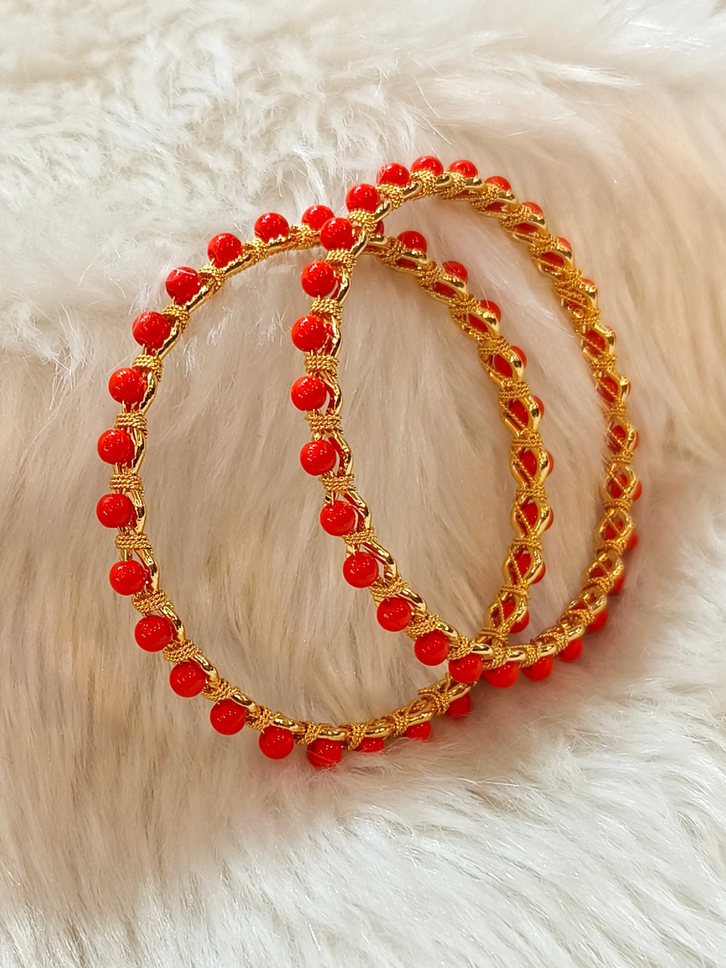 Ruby stone bangle