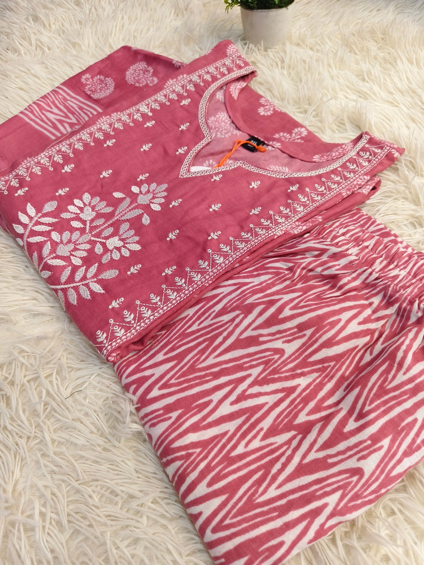 Light Pink cotton sets with duppata