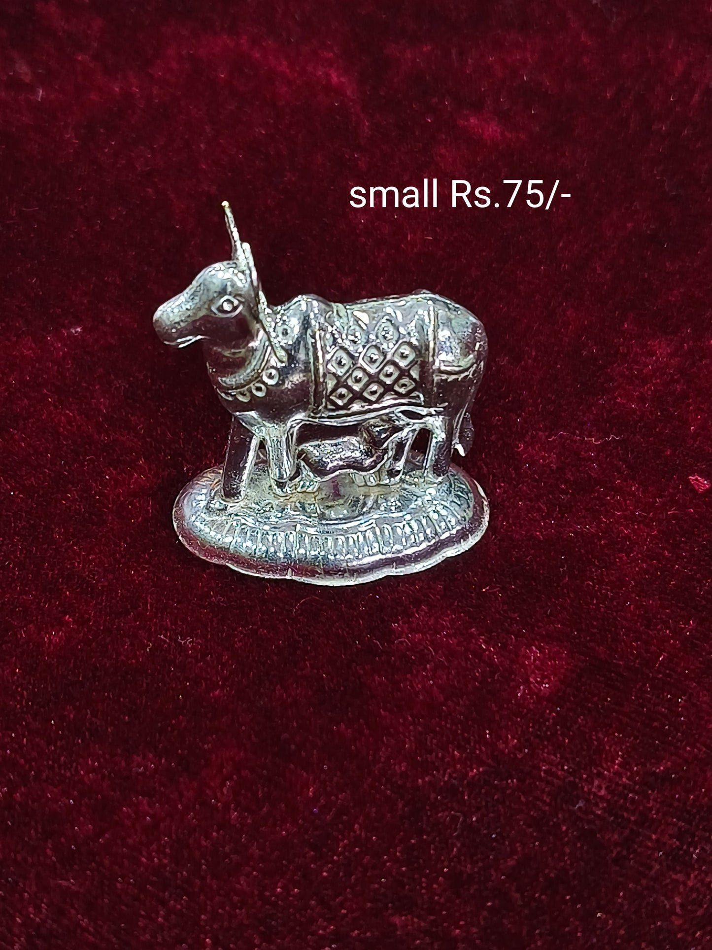 Divine German Silver Kamadhenu Idol (small Size)