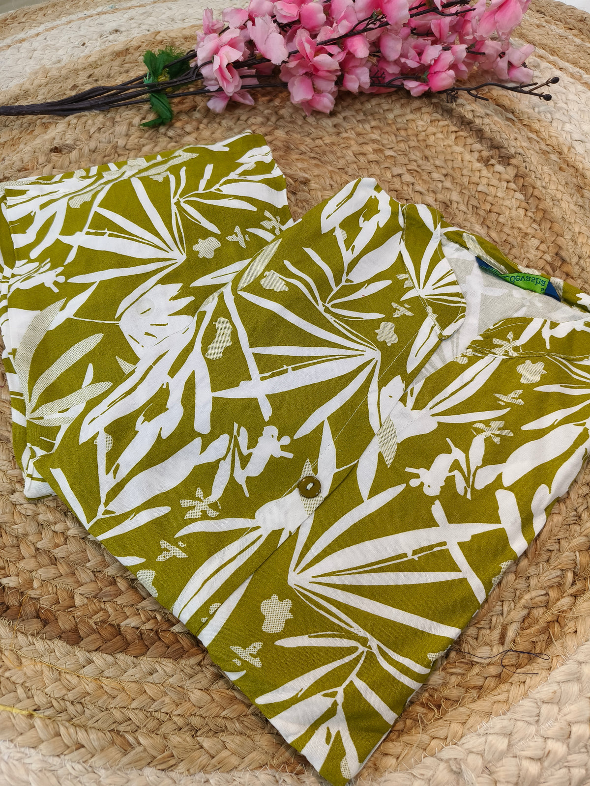 Green Elegant Rayon cord set