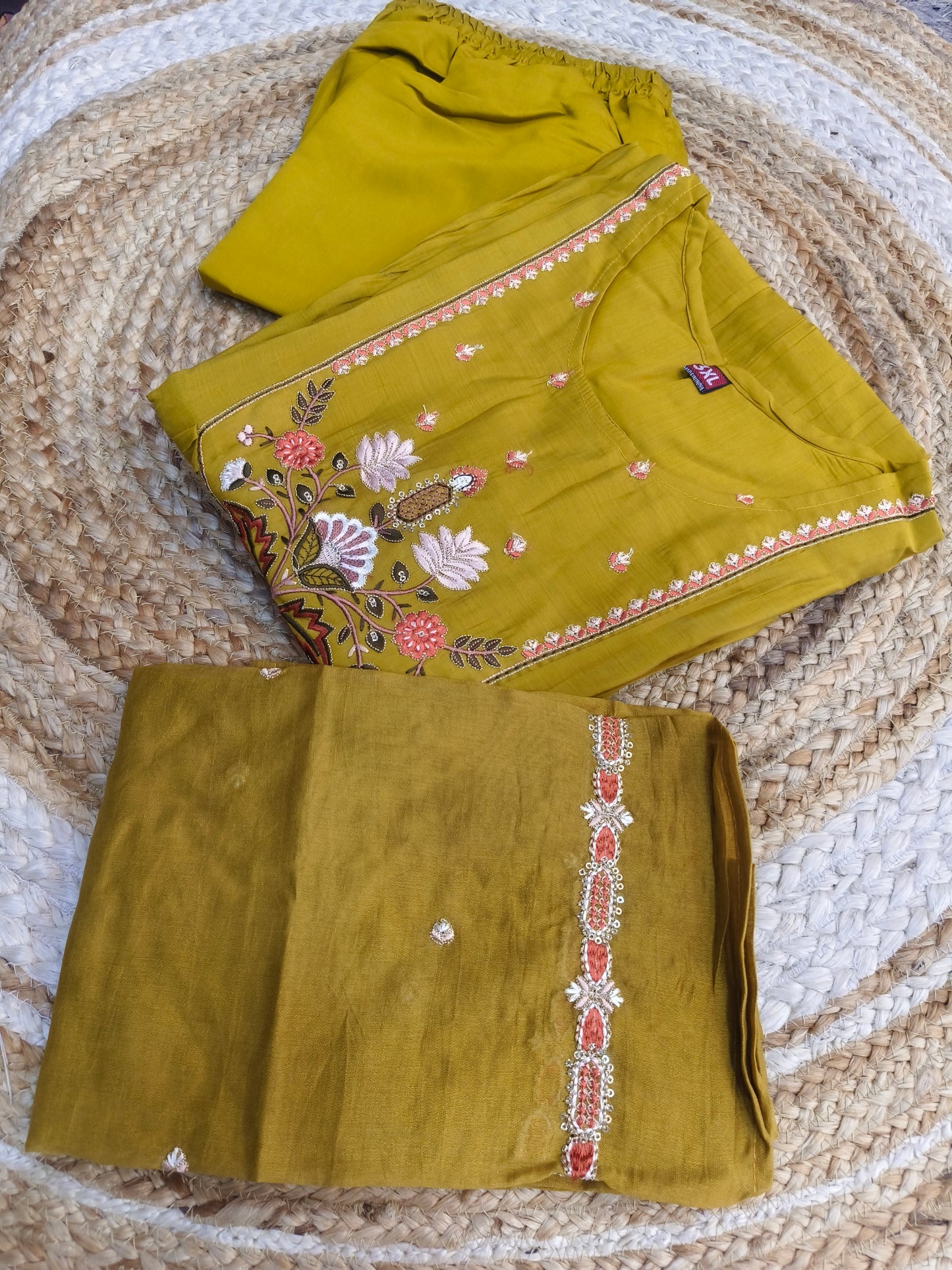Mustard designer Aline suit