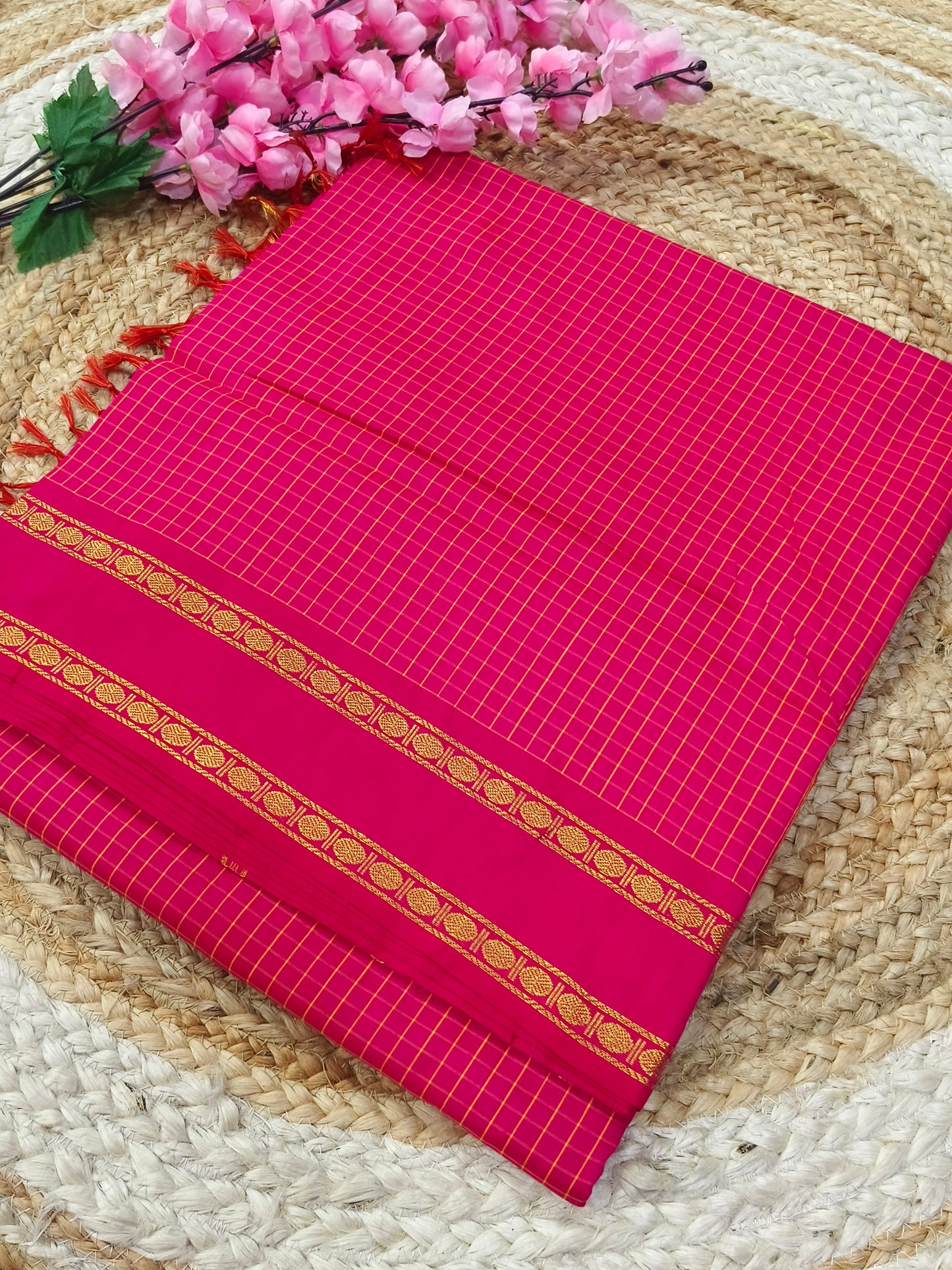 Pink Vintage Arani silk saree
